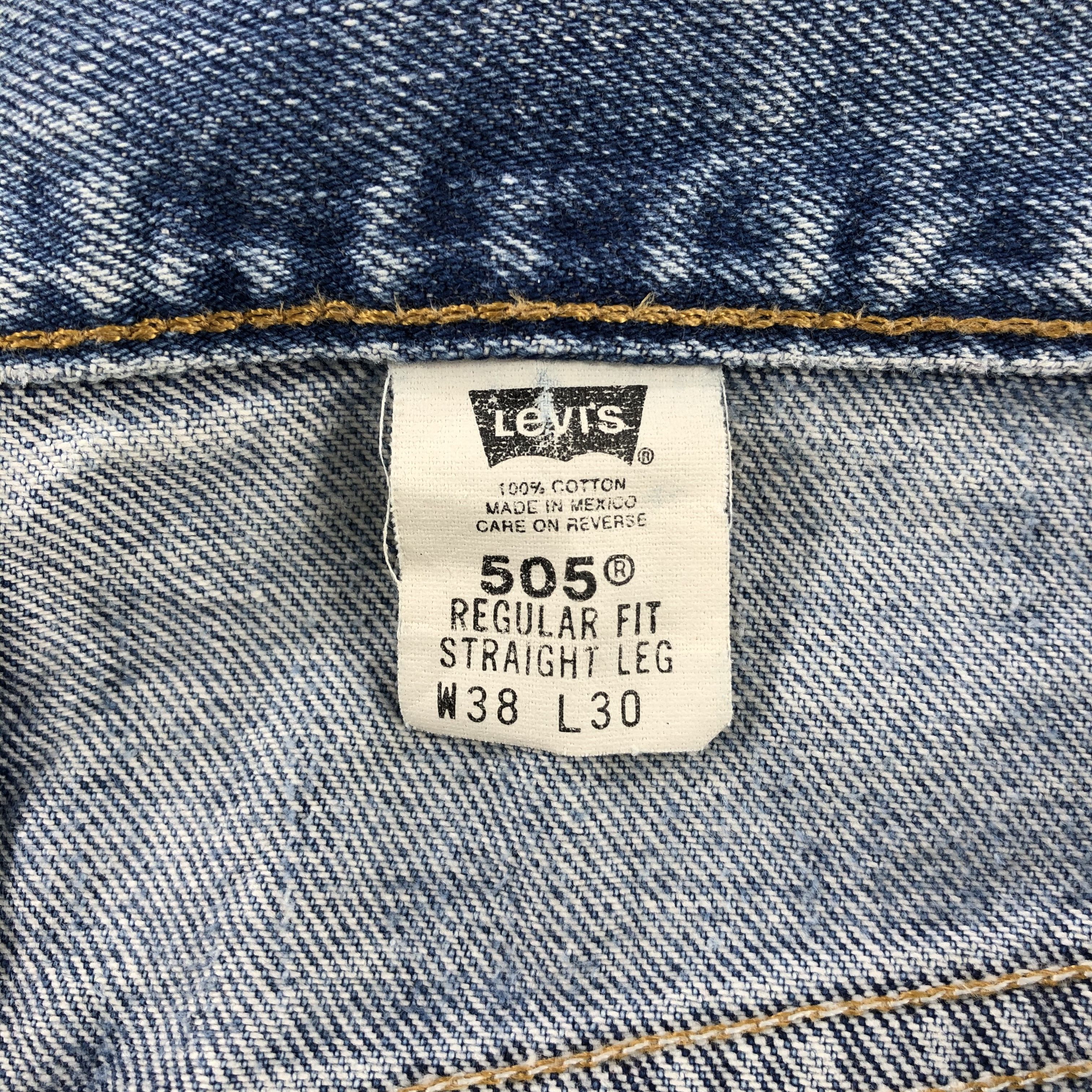 Levi's × Vintage Vintage 90s Light Wash Levis 505 Jeans-JM1874 Size US 38 / EU 54 - 10 Thumbnail