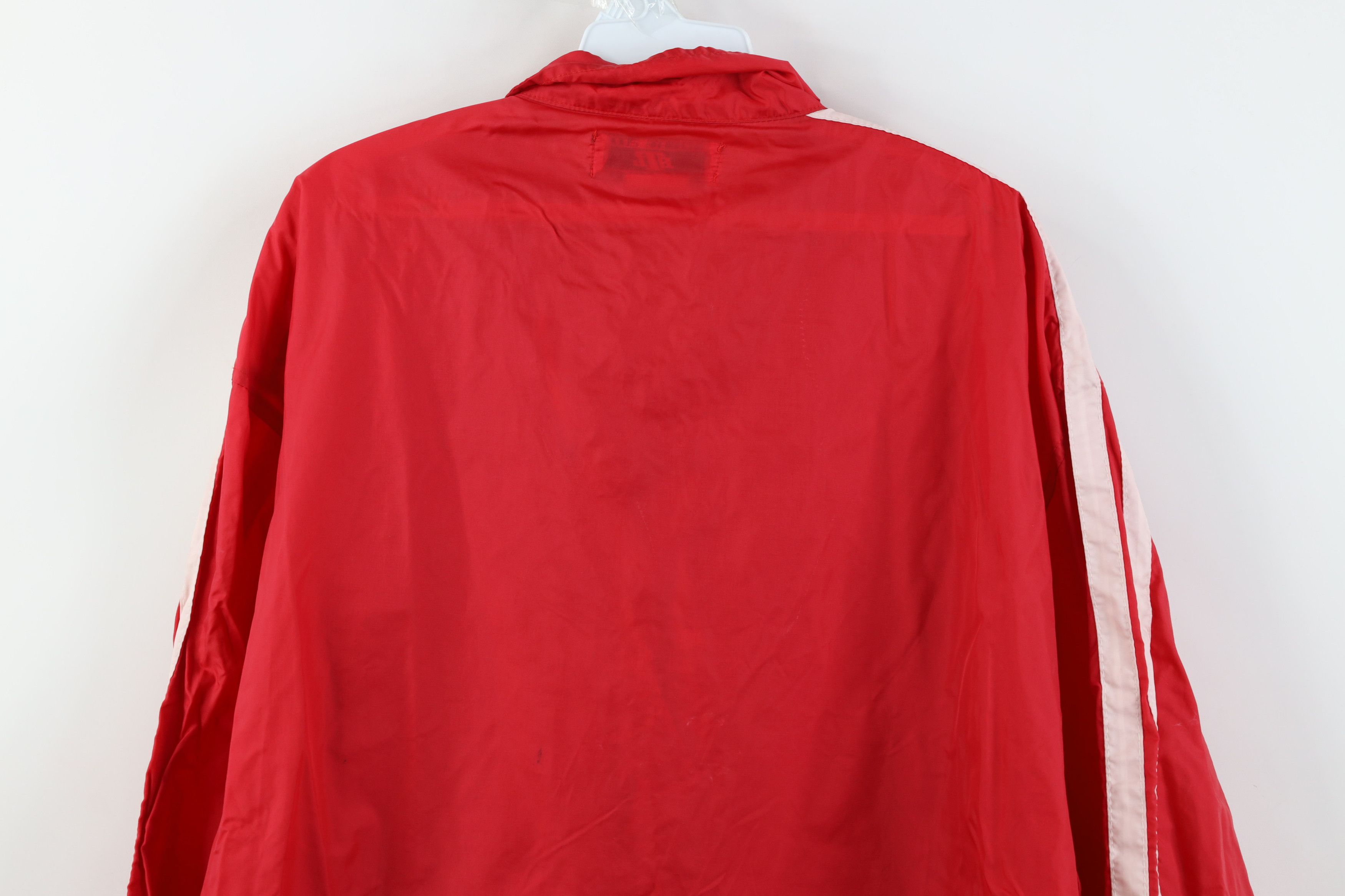 Vintage Vintage 90s Streetwear Anorak Windbreaker Jacket Red Size US XL / EU 56 / 4 - 14 Thumbnail