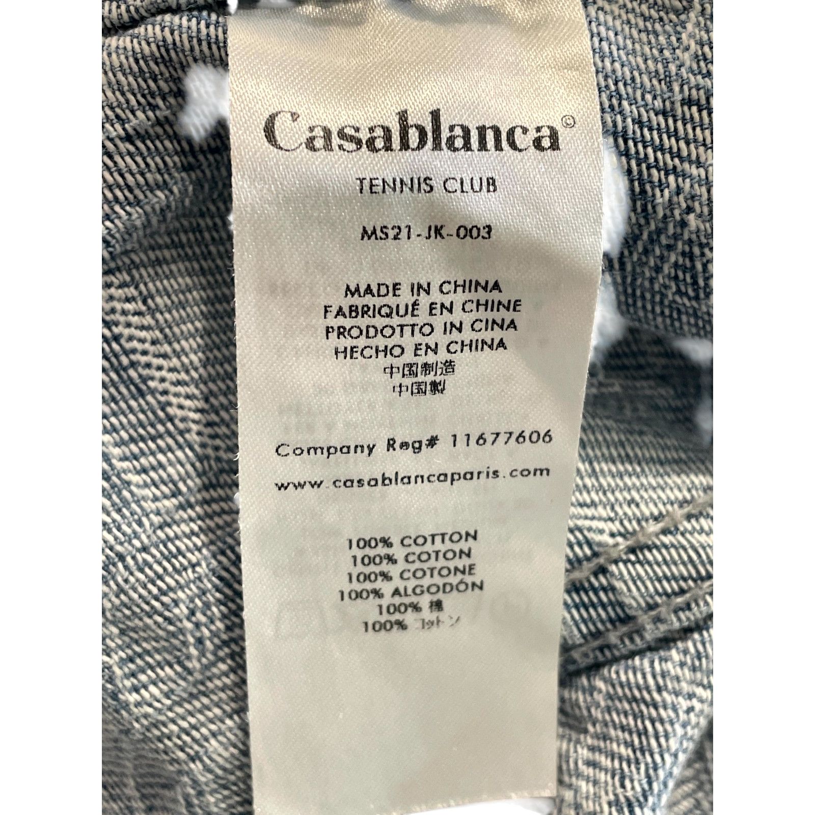 Casablanca Casablanca Oblique All Over Jean Blue Jacket Size US S / EU 44-46 / 1 - 4 Thumbnail
