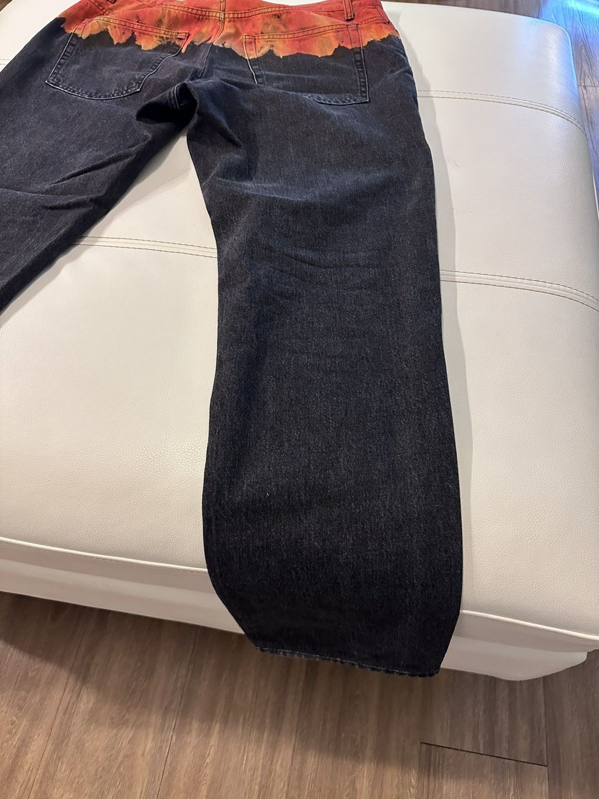 Marcelo Burlon Marcelo Burlon County of Milan Flame Print Jeans Size US 38 / EU 54 - 13 Thumbnail