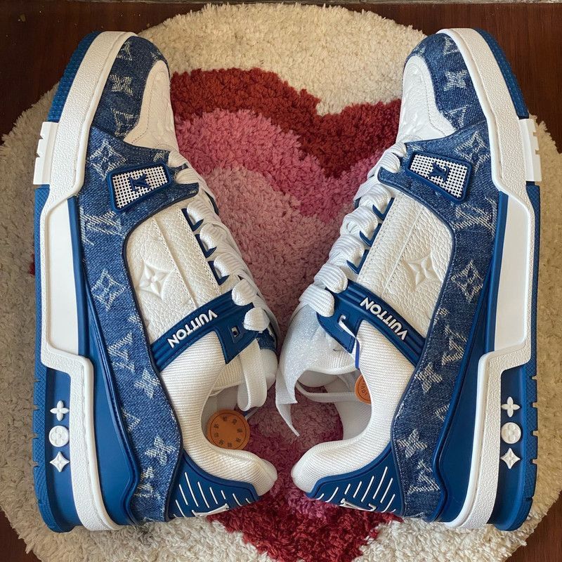 Louis Vuitton Louis Vuitton Denim Low-Top Fashion Sneakers -2508 Size US 8 / EU 41 - 4 Thumbnail