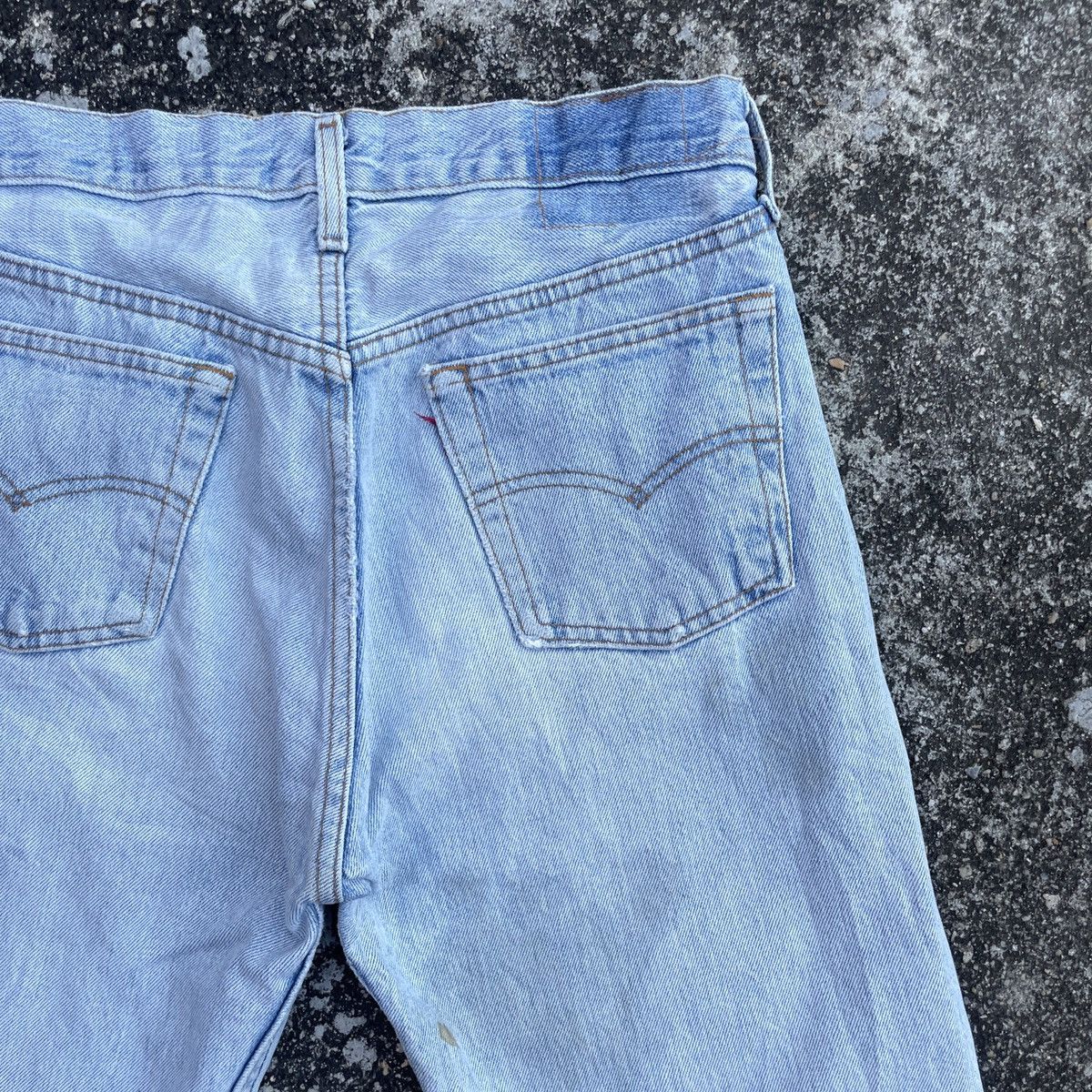 Vintage 80s Levis Button 524 Distressed Denim Jeans