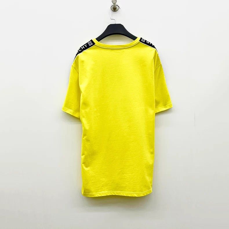 Givenchy Givenchy Side Logo Lemon Yellow Short Sleeve T-Shirt Size US XL / EU 56 / 4 - 2 Thumbnail