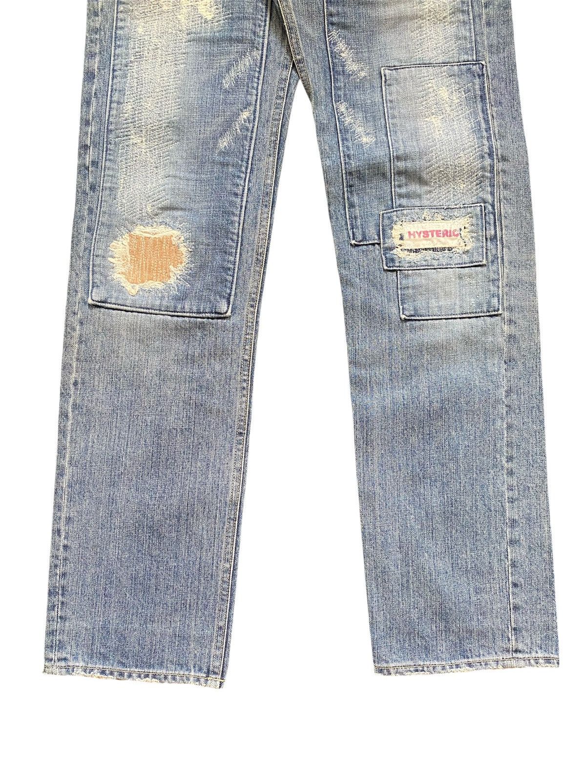 Hysteric Glamour Hysteric Glamour Patchwork Distressed Denim Size US 30 / EU 46 - 4 Thumbnail