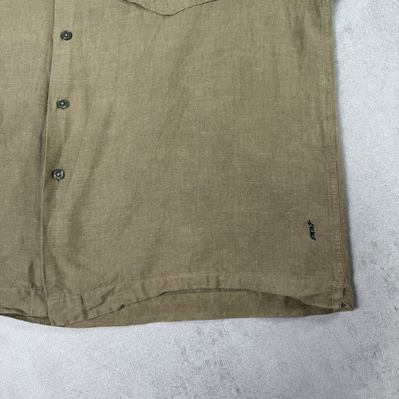 DKNY DKNY Donna Karan Men Linen/Cotton Men Shirt Button Up Size US XL / EU 56 / 4 - 8 Thumbnail