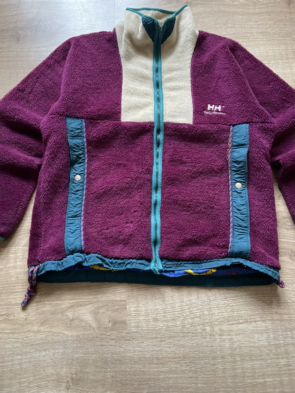 Helly Hansen Vintage 90's Helly Hansen Fleece Sherpa Zip Jacket Size US L / EU 52-54 / 3 - 3 Thumbnail