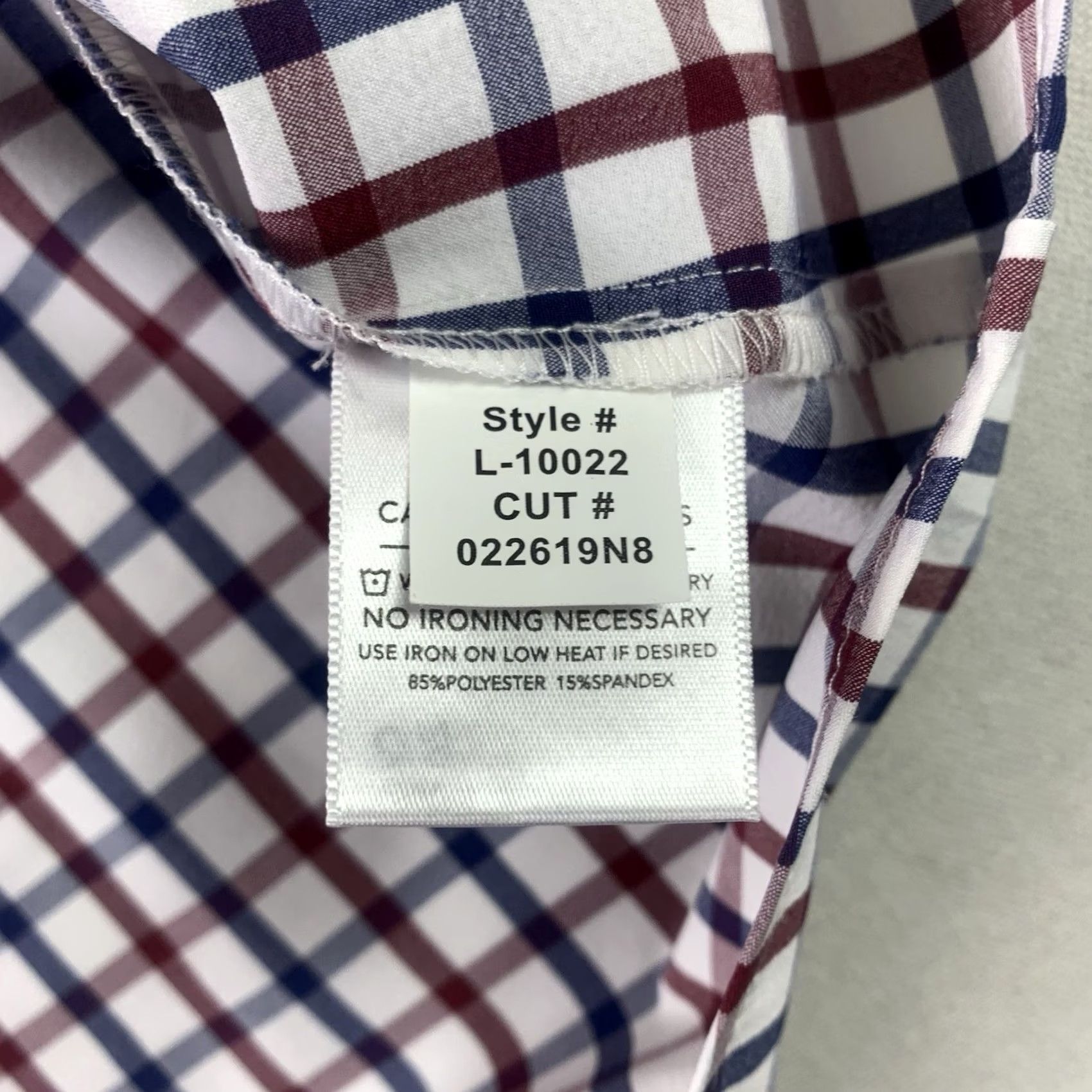 Mizzen+Main Mizzen+Main Leeward Shirt Men’s XL Trim Fit Blue Red Check Performance Casual Business All Seasons Breathable Stretch Button-Up Size US XL / EU 56 / 4 - 6 Thumbnail