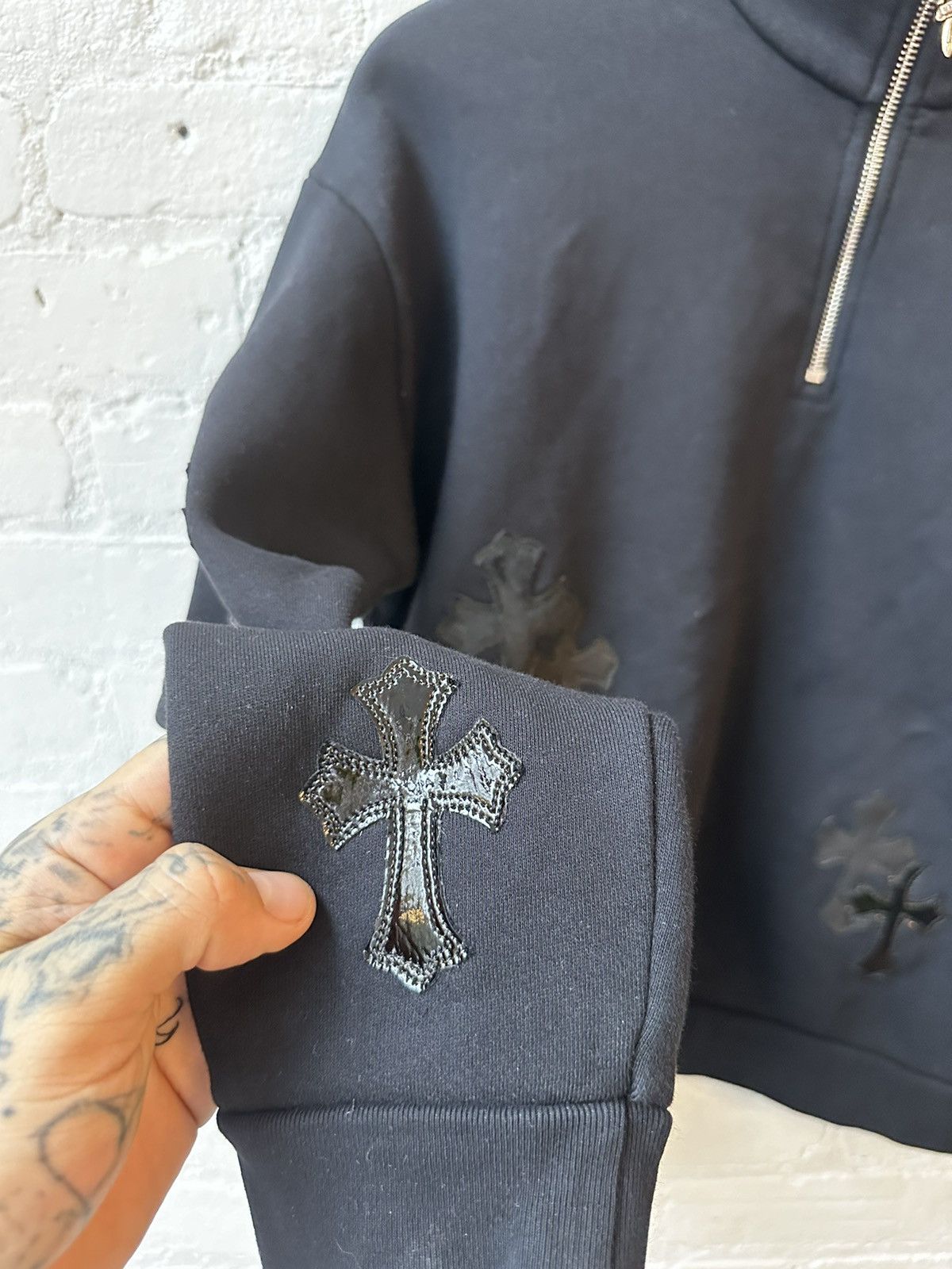 Chrome Hearts CHROME HEARTS CROSS PATCH SWEATER ZIP UP JACKET S / M Size US XS / EU 42 / 0 - 3 Thumbnail