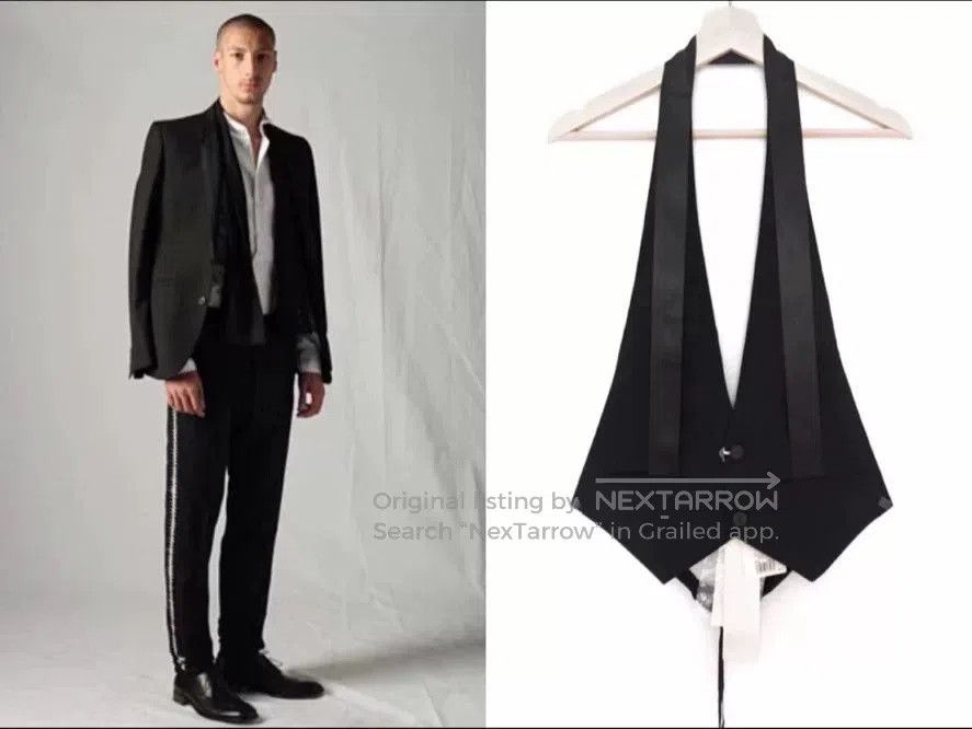 Maison Margiela Maison Margiela Backless Neck Tie Vest. Size US L / EU 52-54 / 3 - 7 Thumbnail