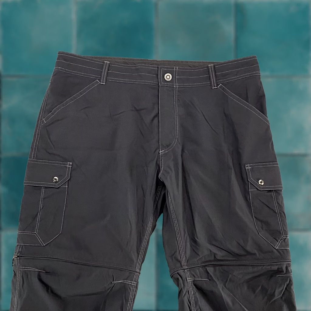Vintage Kuhl Renegade Convertible Stealth Pants Mens 38x30 Black Hiking Zip Off Pants Mens 38 Regular Black Outdoor Hiking 30x38 Mens Mens Size US 38 / EU 54 - 1 Thumbnail