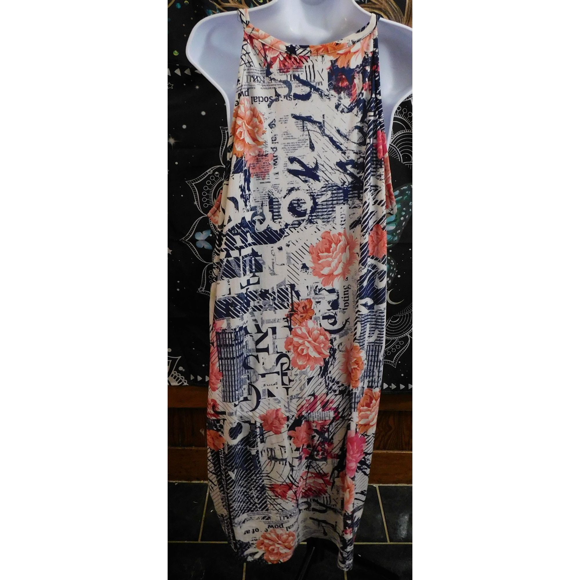 Other Love Brand Floral Print Strapless Midi Dress Size 3XL / US 20-22 - 2 Thumbnail
