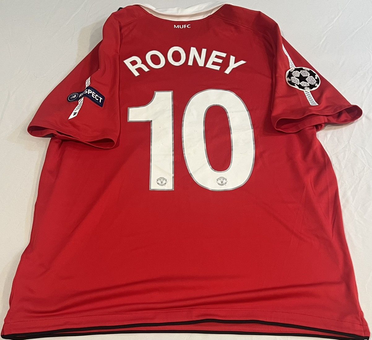 Nike 2010/11 Men’s Manchester United Home Jersey XL Rooney 10 Size US XL / EU 56 / 4 - 3 Thumbnail
