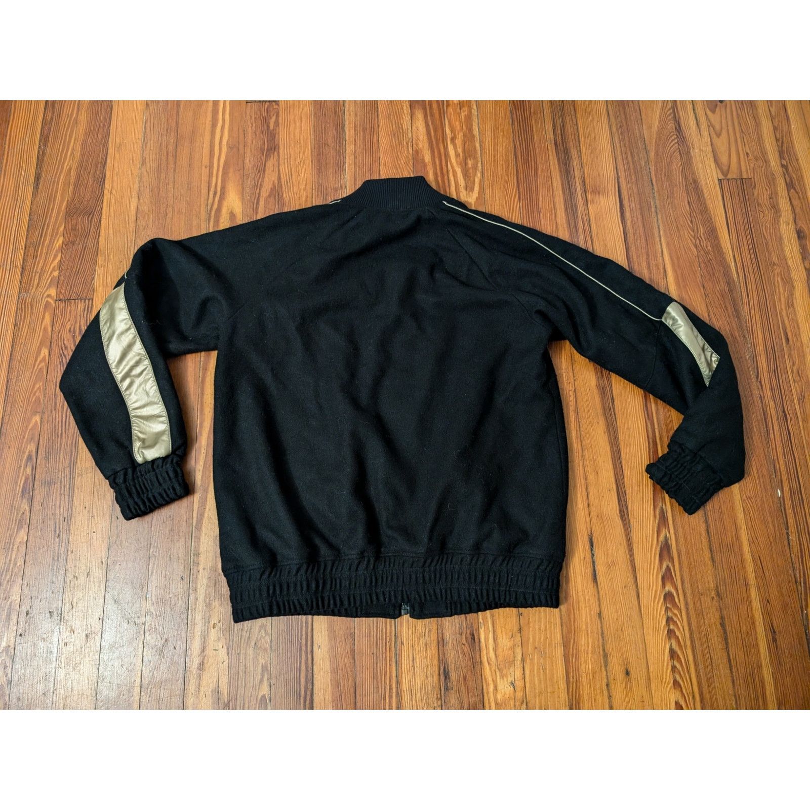 True Religion True Religion Black/Gold Mens Medium Varsity Jacket NWT Size US M / EU 48-50 / 2 - 2 Thumbnail
