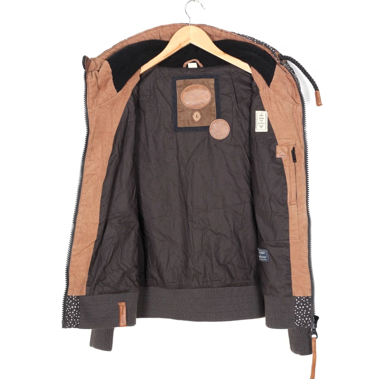 Vintage Naketano Hooded Jacket Women Grey Size L MJ4590 Size L / US 10 / IT 46 - 4 Thumbnail