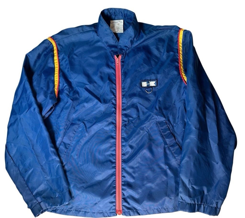 Vintage Vtg 80s Kawasaki RACING Motorcycle Windbreaker Riding Jacket Size US L / EU 52-54 / 3 - 1 Thumbnail