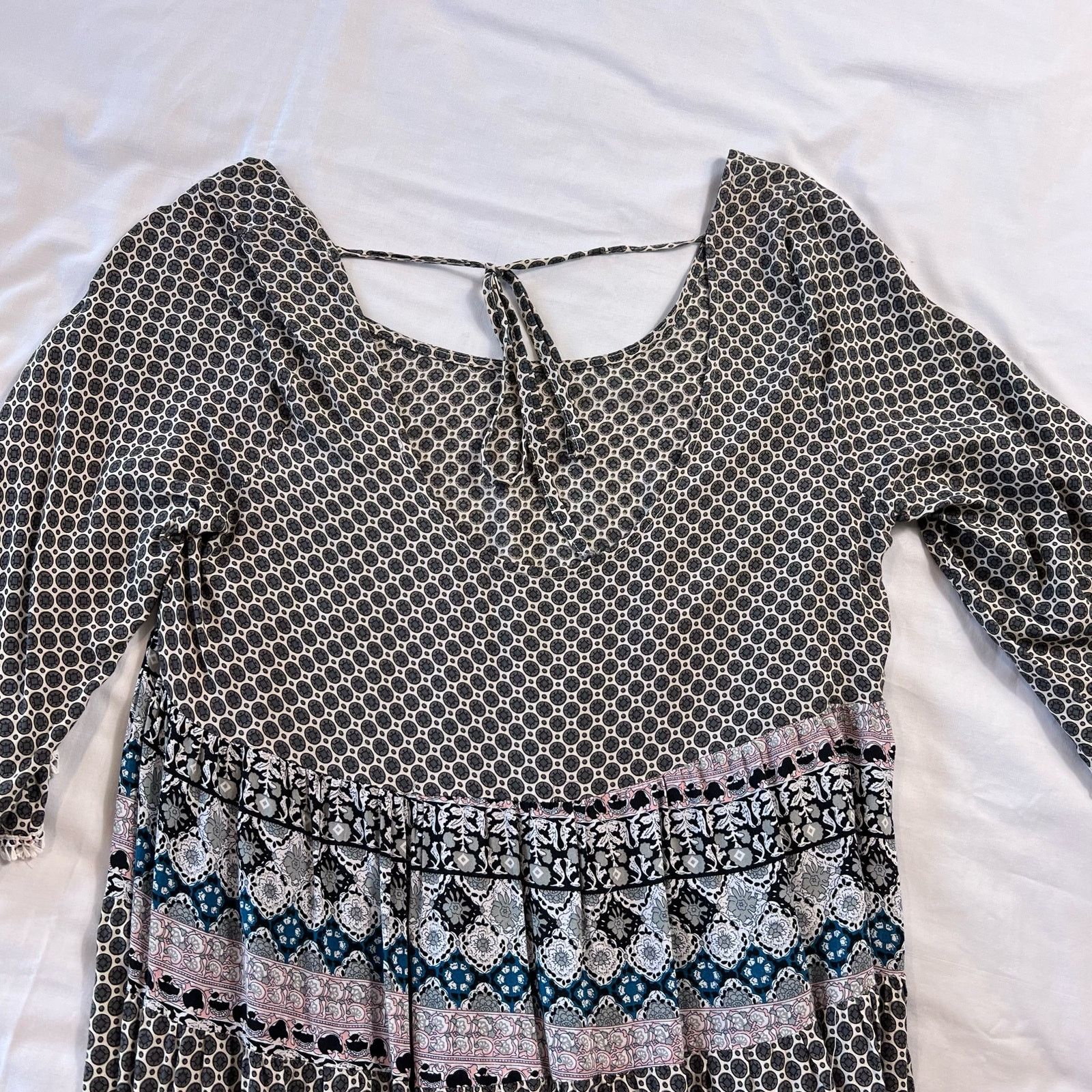 Other Umgee Women's Medium Patchwork Mini Tunic Size M / US 6-8 / IT 42-44 - 4 Thumbnail
