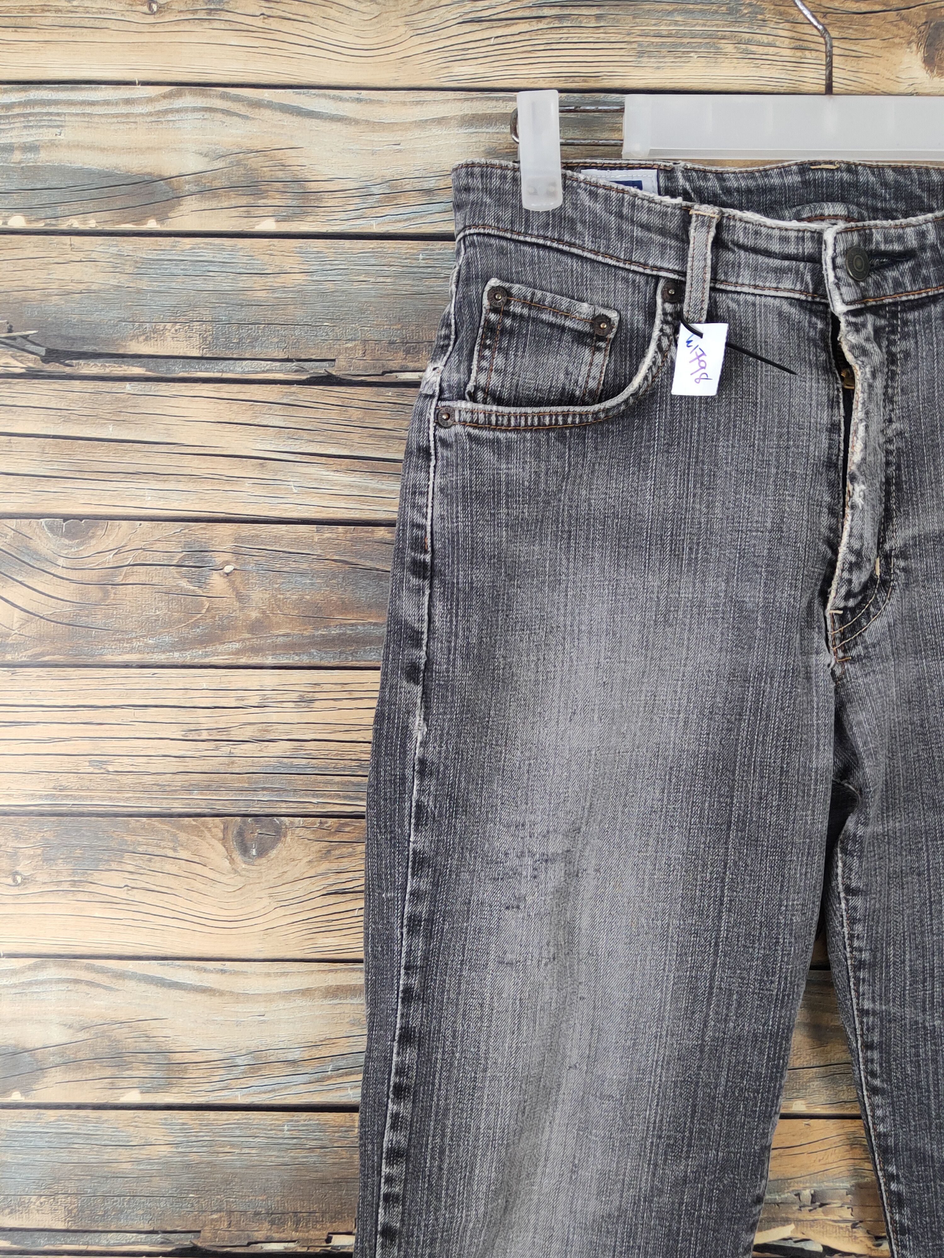 Edwin Edwin Black Distressed Ripped Jeans #W1798 Size US 30 / EU 46 - 3 Thumbnail