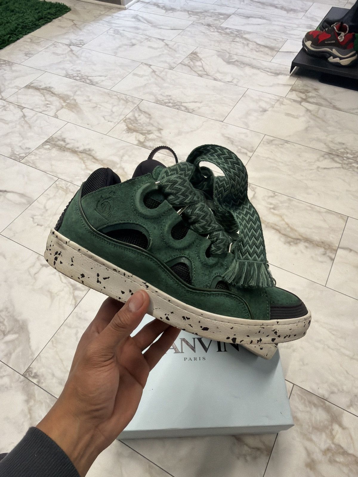 Lanvin Lanvin Curb Green Black Size US 9.5 / EU 42-43 - 2 Thumbnail