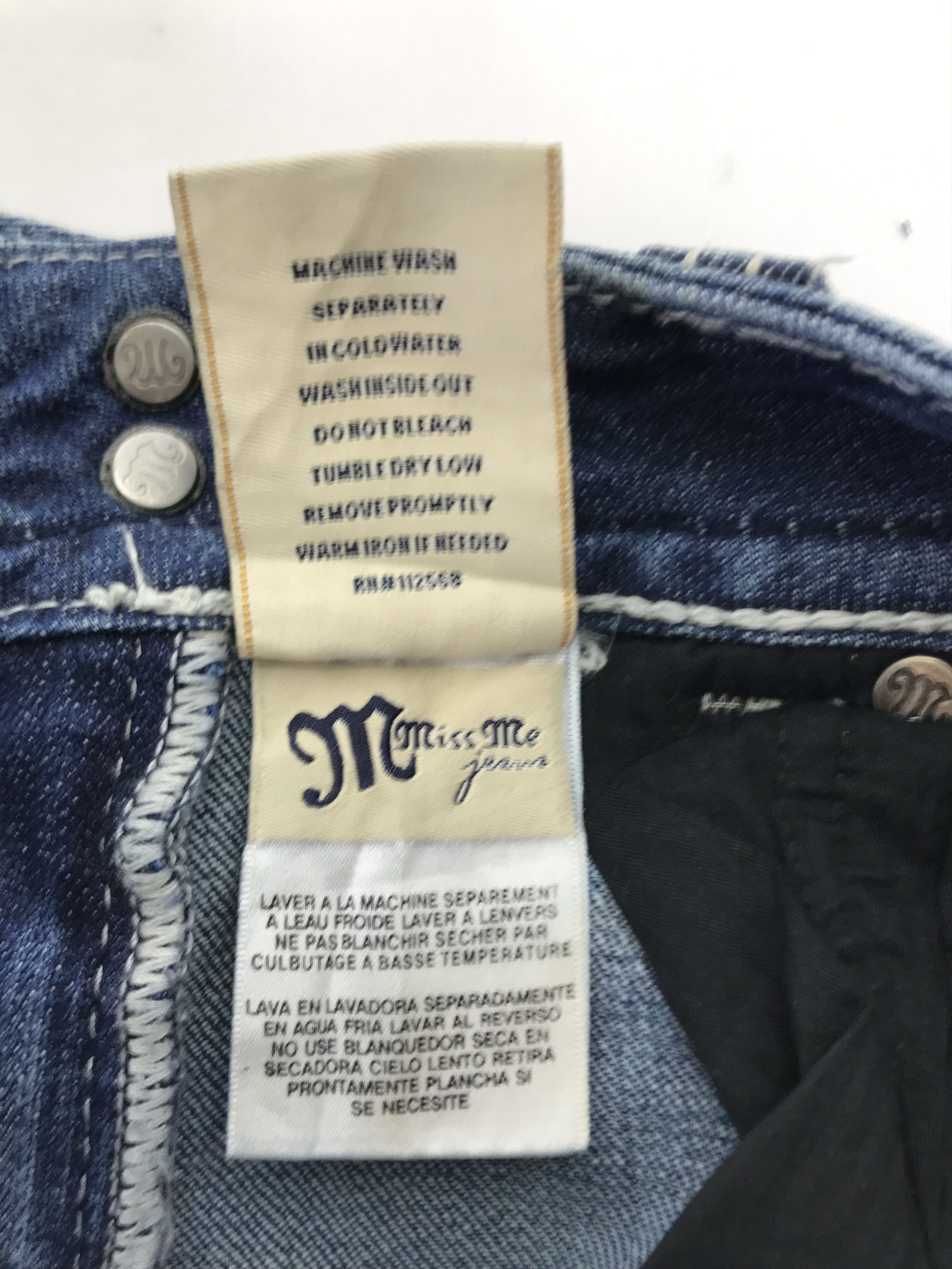 Miss Me Miss Me Cross Stud Jeans Size 29" - 11 Thumbnail