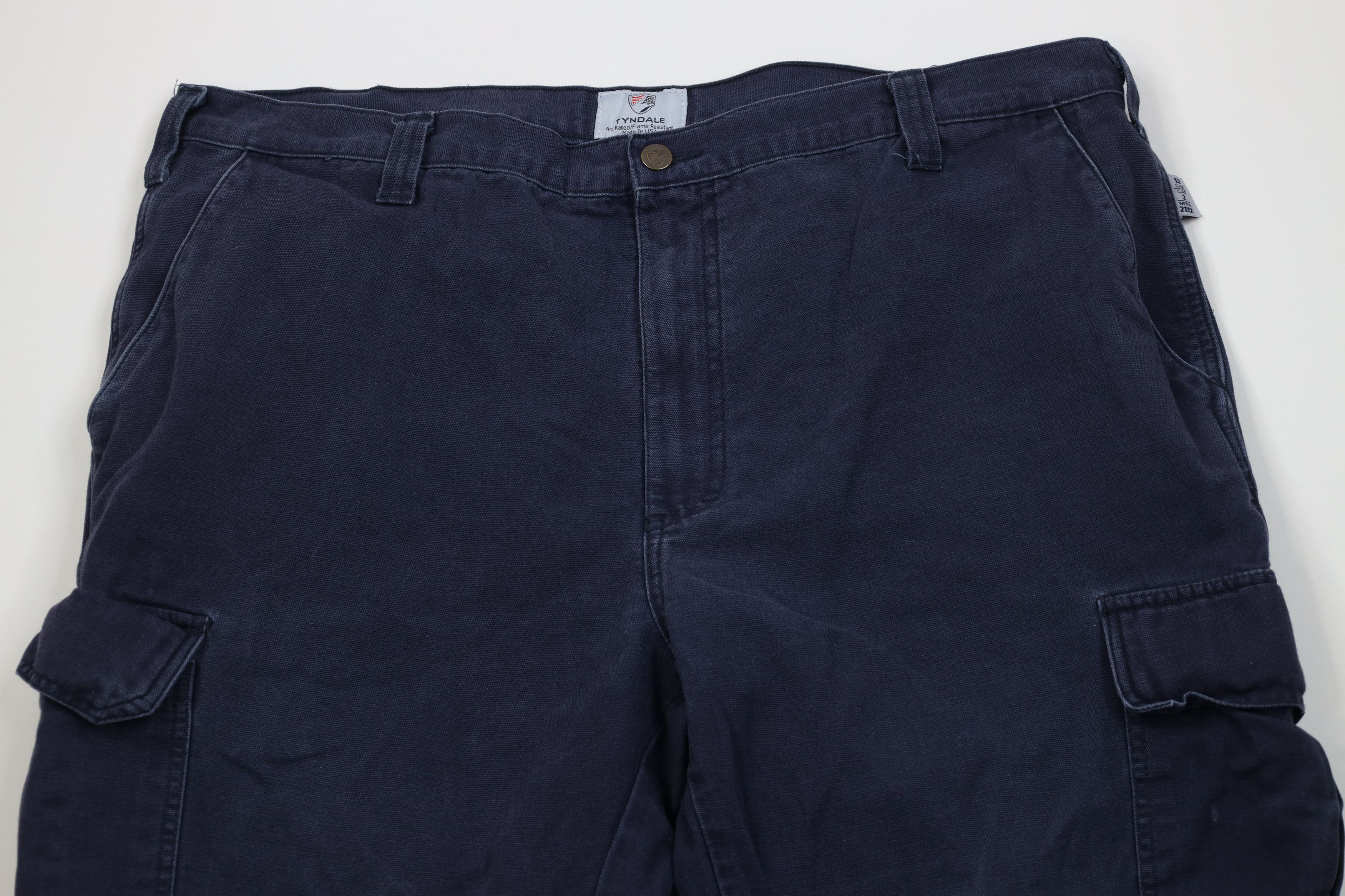 Vintage Tyndale FR Fire Flame Resistant Wide Leg Cargo Pants USA Size US 42 / EU 58 - 2 Thumbnail