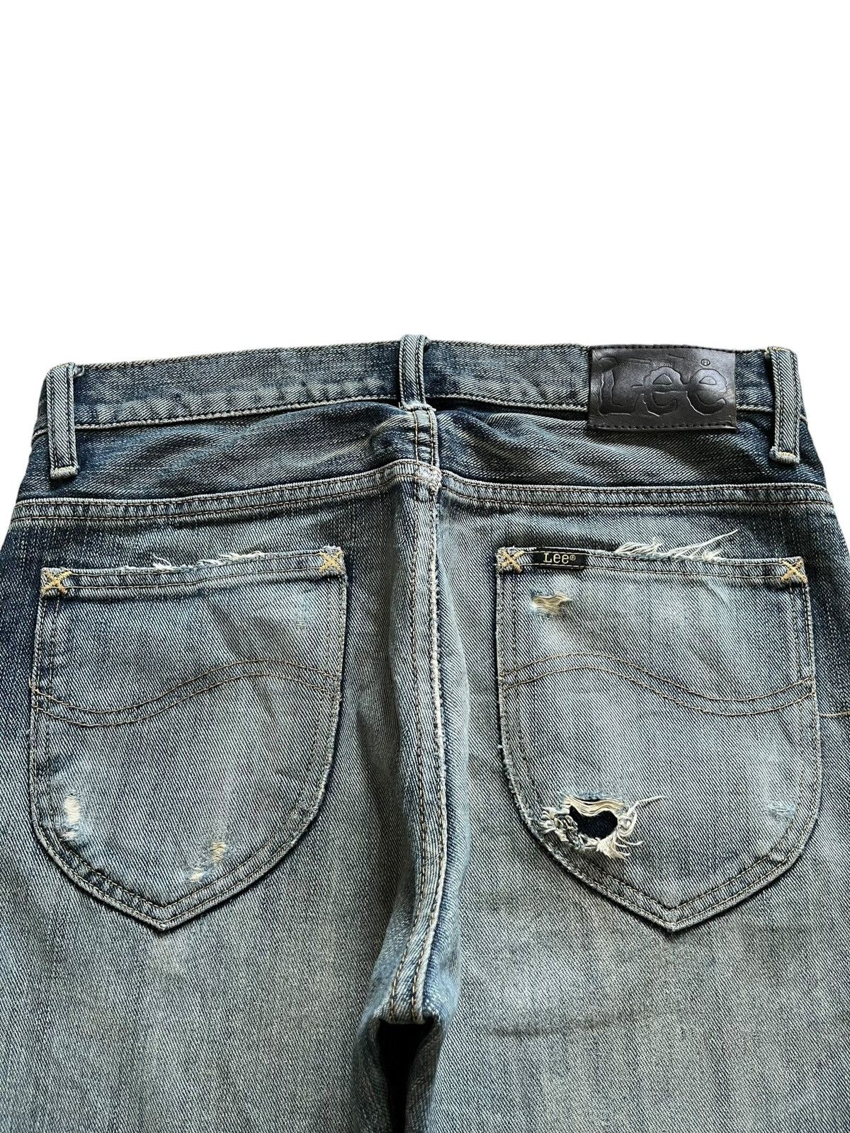 Lee Vintage Lee Riders Mud Wash Distressed Bootcut Jeans Size US 31 - 8 Thumbnail