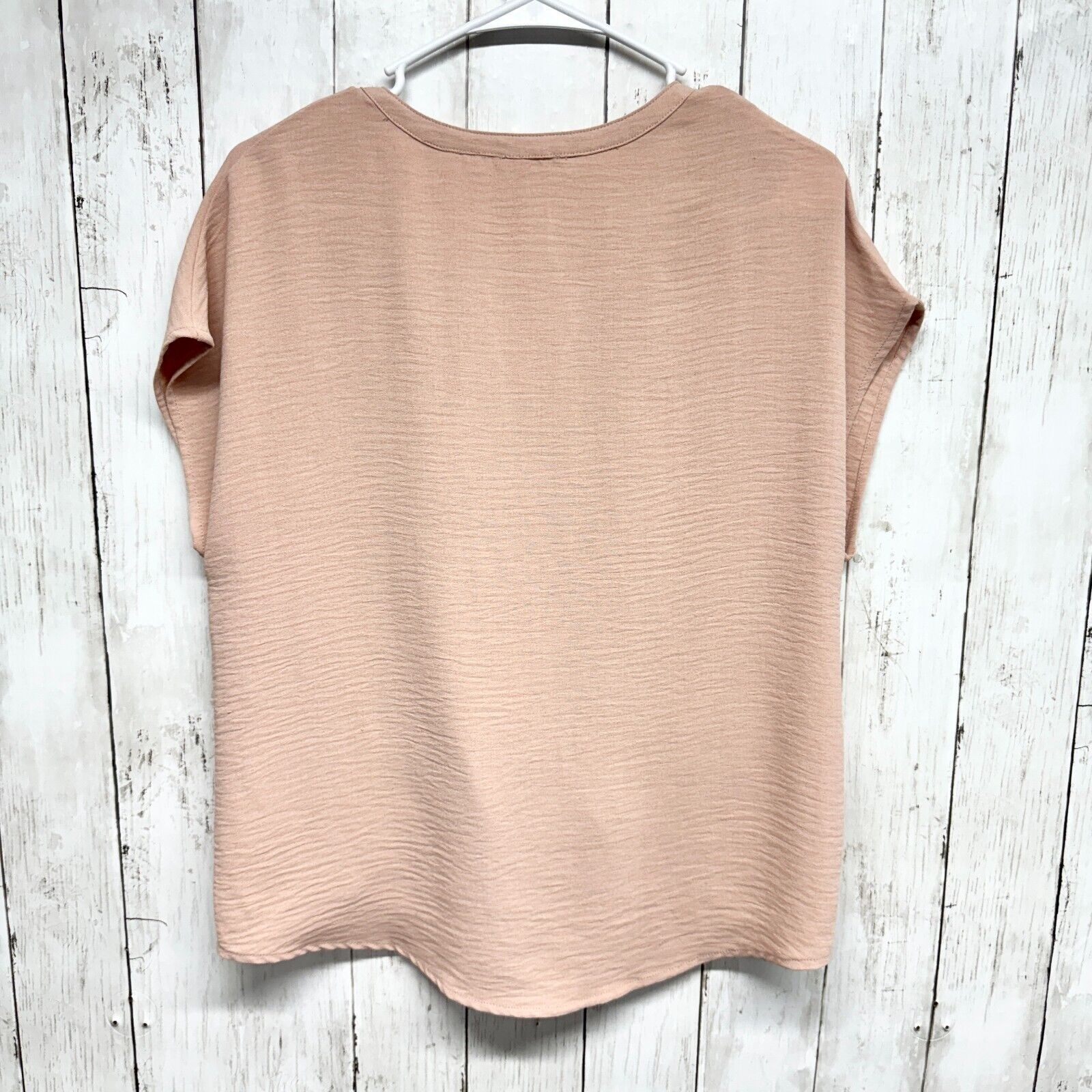 Other Mi ami Blouse Size Small Crossover Blush Deep V Short Sleeve Size S / US 4 / IT 40 - 4 Thumbnail