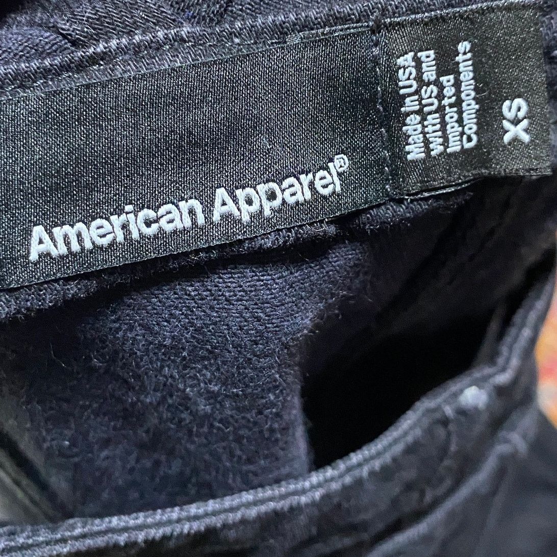 American Apparel Vintage Y2k American Apparel Overall Black Cotton Denim XS Size 26" / US 2 / IT 38 - 8 Thumbnail