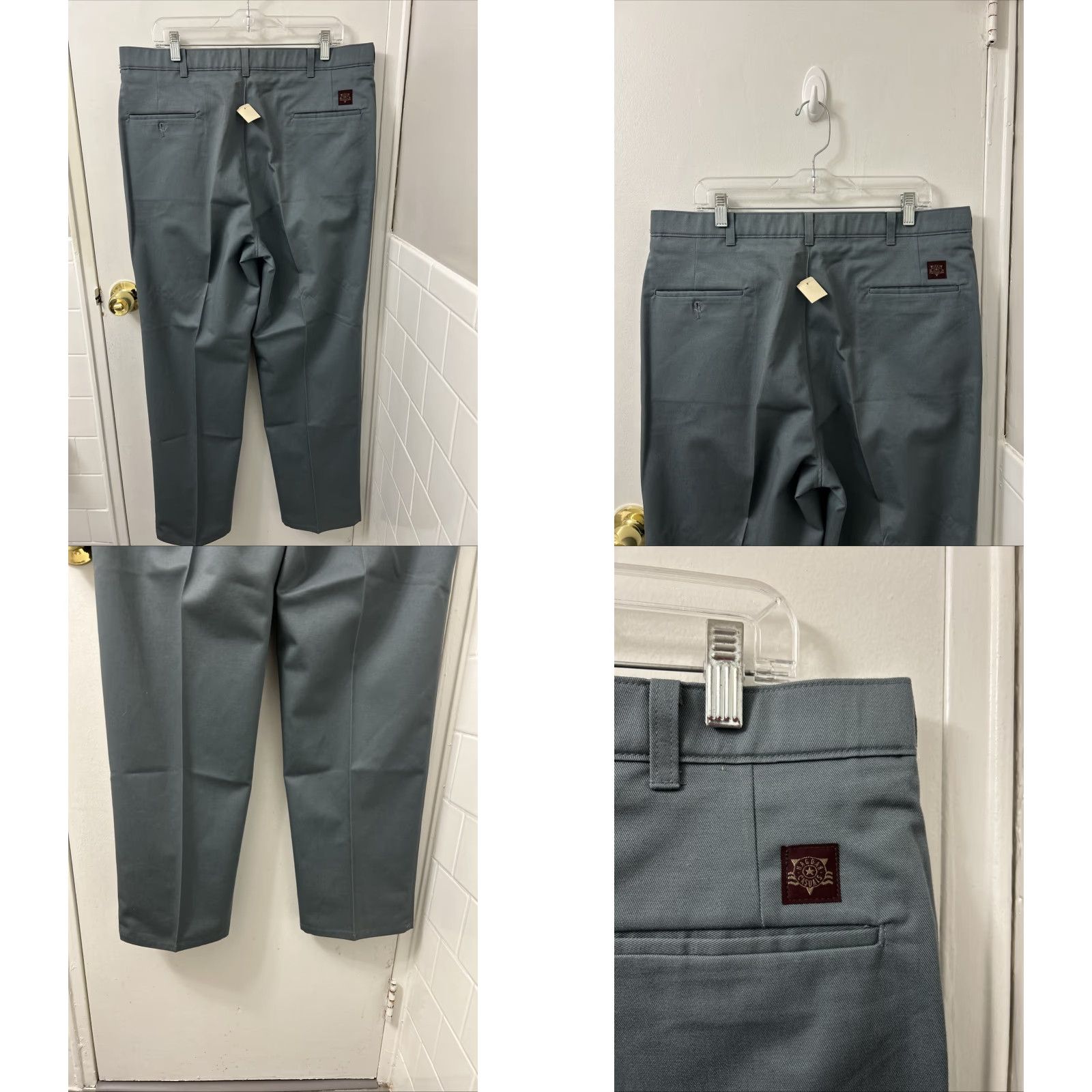 Haggar Haggar Pants Mens 38x30 Navy Blue Wrinkle Free Chino Khaki Pleated 5 Pockets Shirt Style Pants Mens Blue Wrinkle Free Haggar Size US 38 / EU 54 - 8 Thumbnail