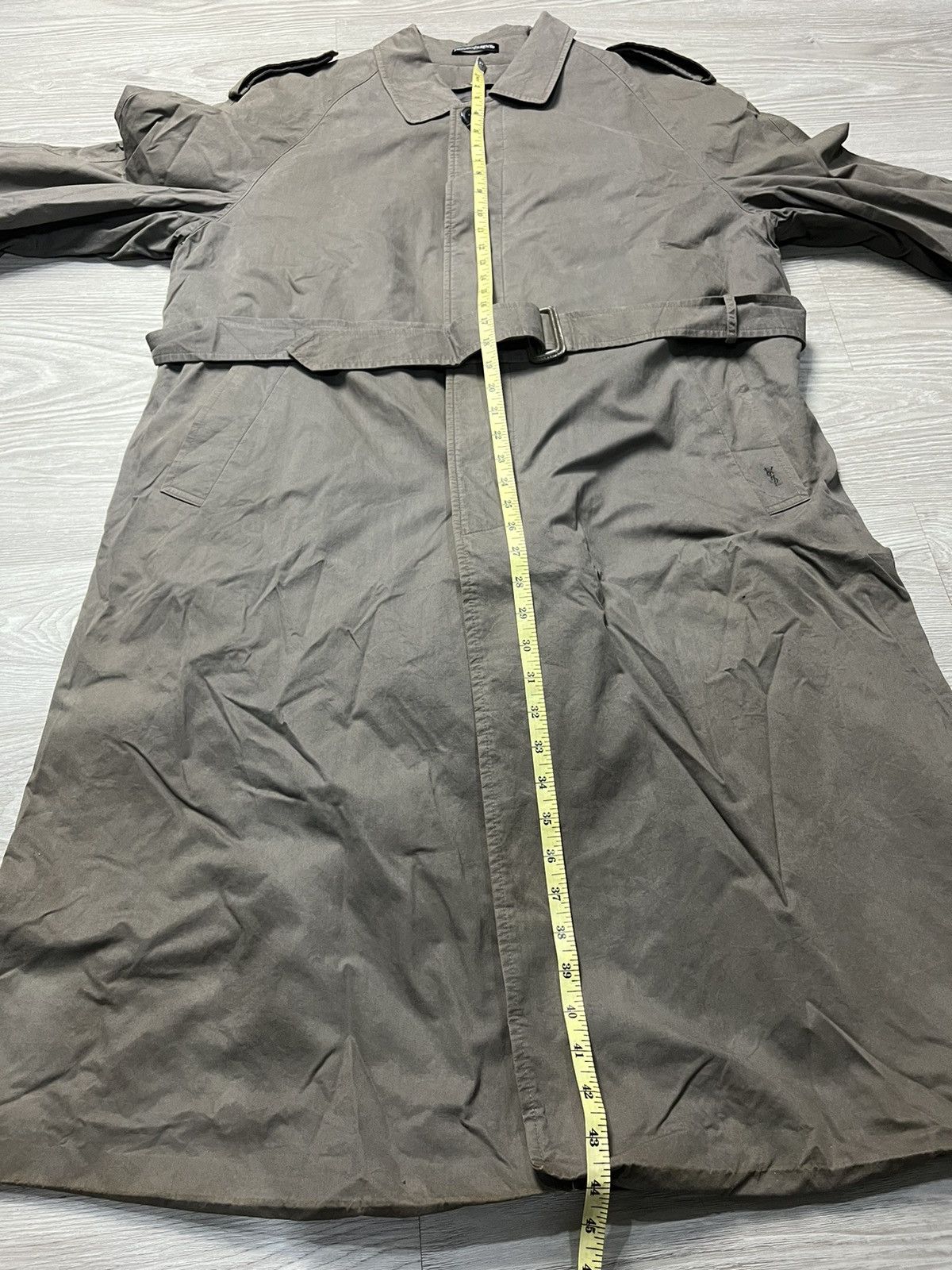 Vintage × Yves Saint Laurent Vintage YSL Diffusion Hommes Long Coat Size US L / EU 52-54 / 3 - 8 Thumbnail