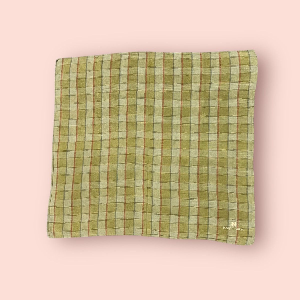 Designer × Issey Miyake × Japanese Brand VINTAGE ISSEY MIYAKE PLAID HANDKERCHIEF JAPAN Size ONE SIZE - 2 Thumbnail