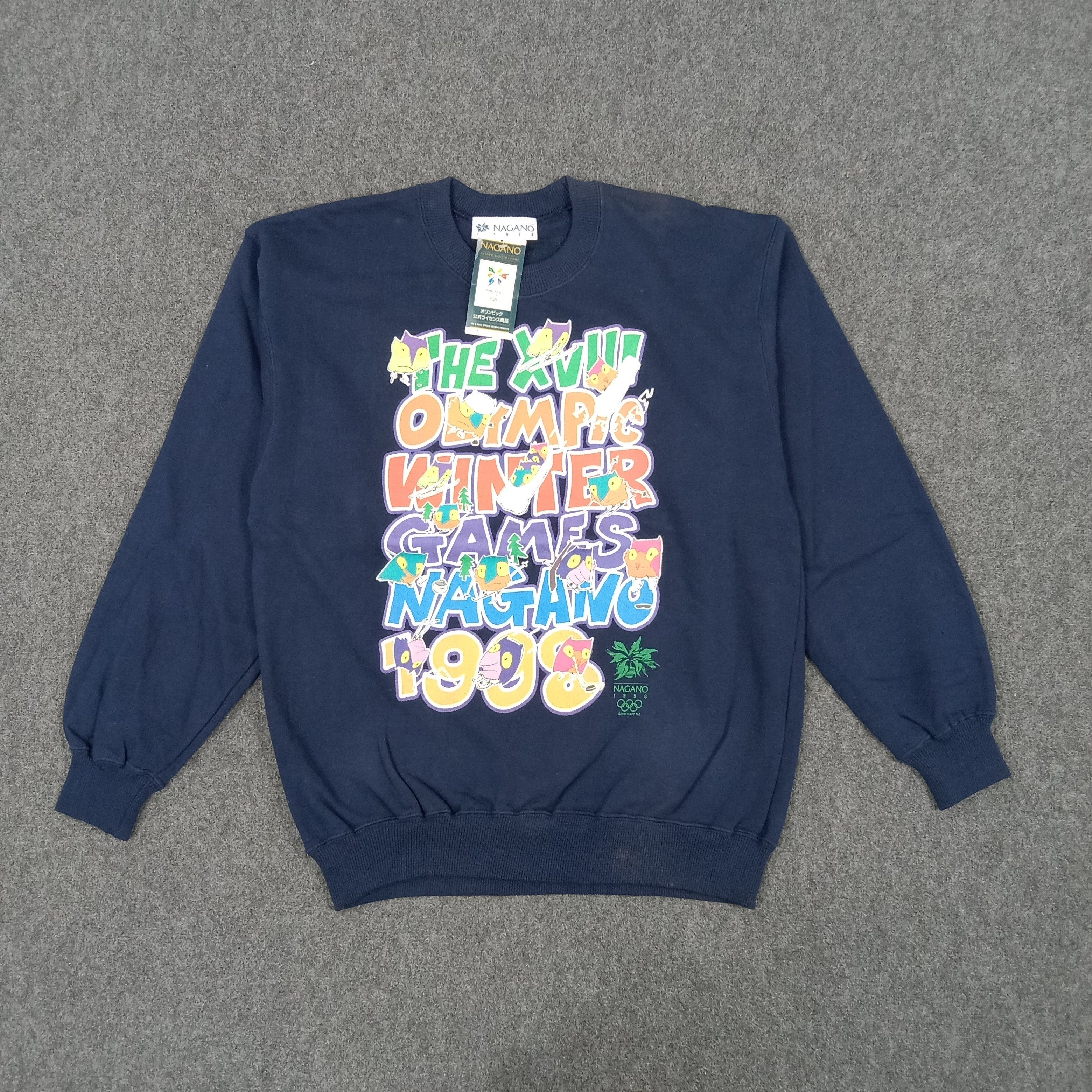 USA Olympics × Vintage Olympic Nagano 1998 Sportwear Promo Sweatshirt Size US M / EU 48-50 / 2 - 1 Thumbnail