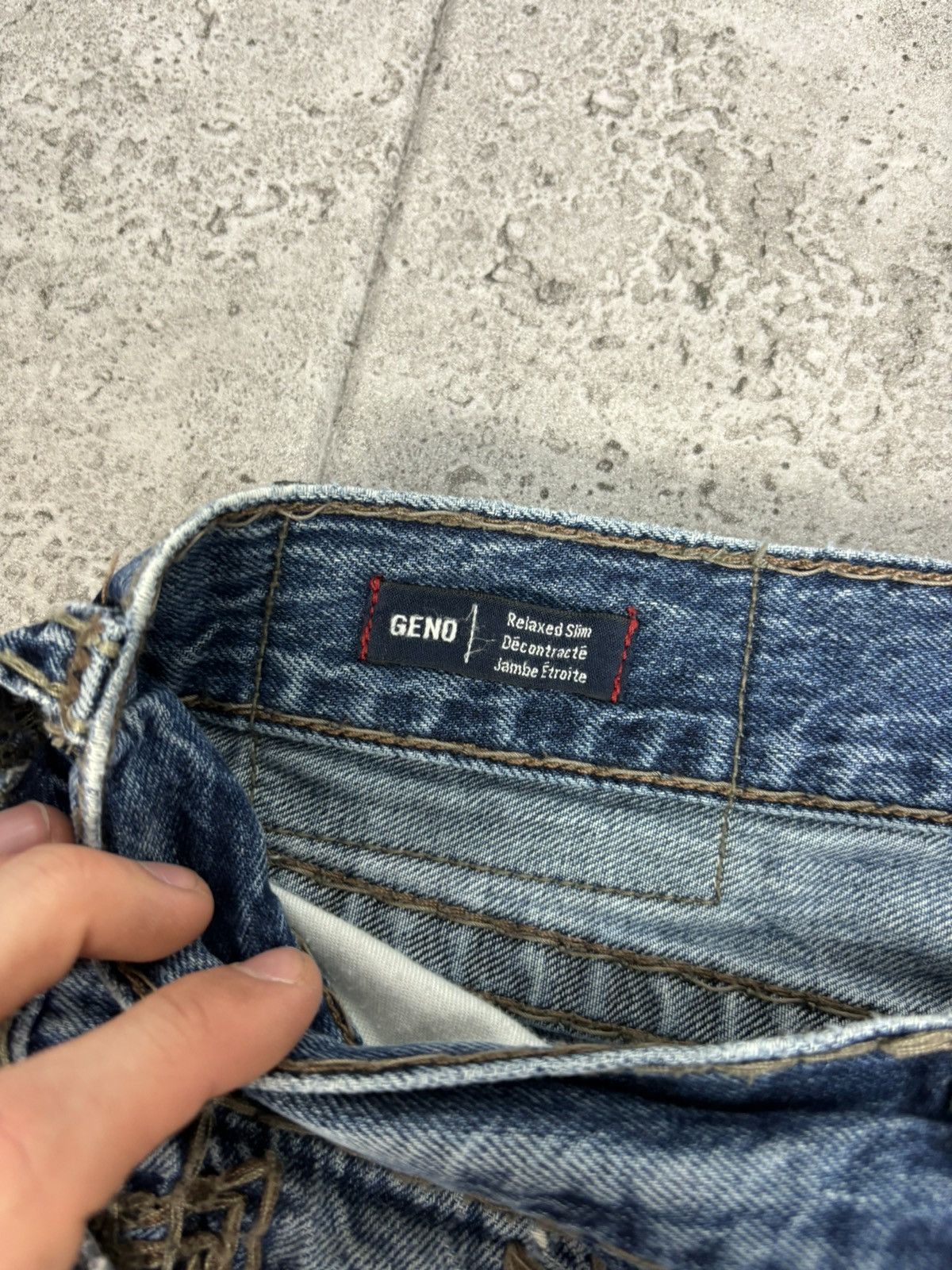 Japanese Brand × True Religion 2000s Japanese Faded Denim Pants True Religion Y2K Trendy Size US 36 / EU 52 - 9 Thumbnail