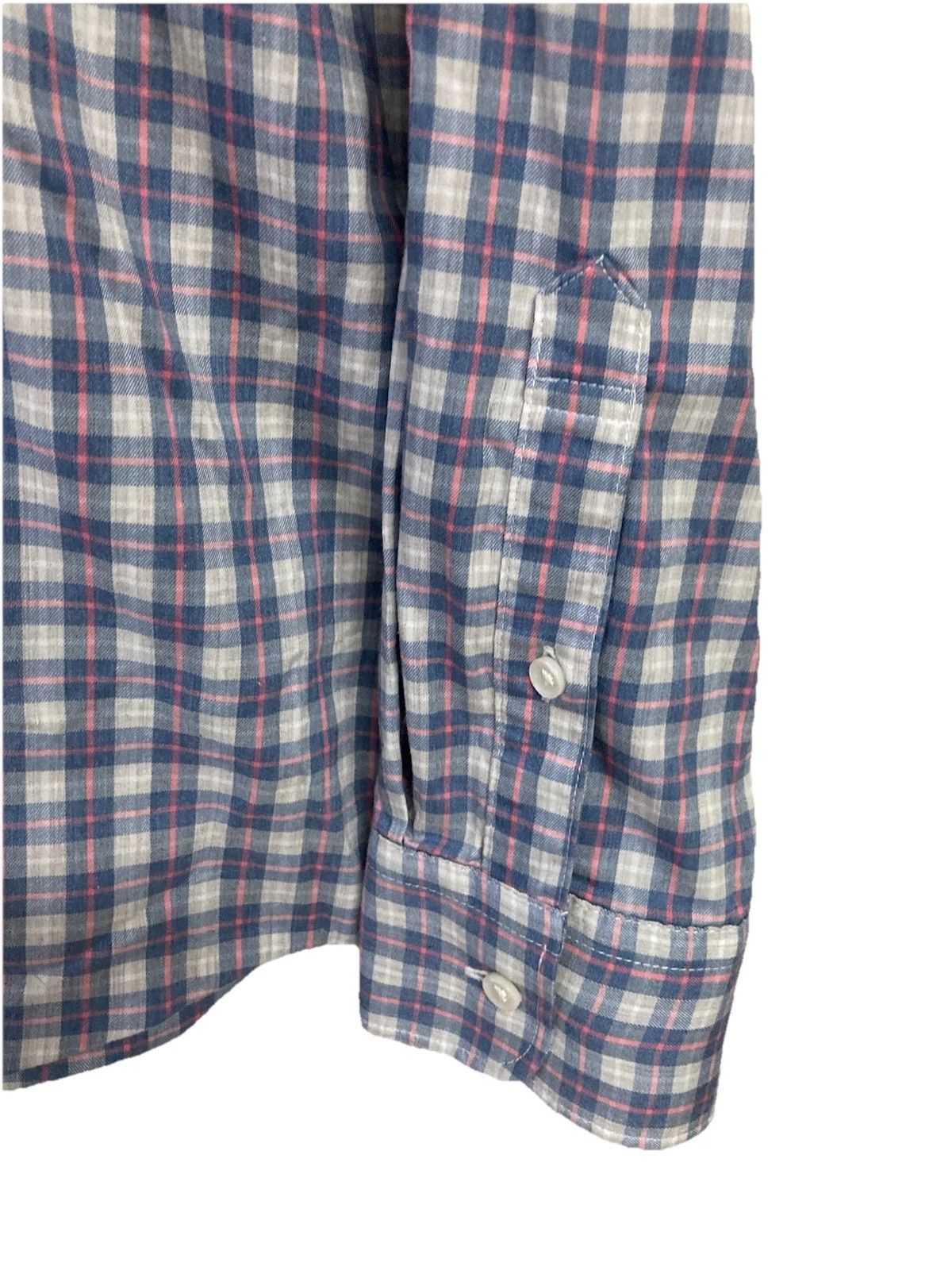 Faherty Faherty Movement Shirt Plaid Blue LS Cotton Nylon Blend XXL Size US XXL / EU 58 / 5 - 4 Thumbnail