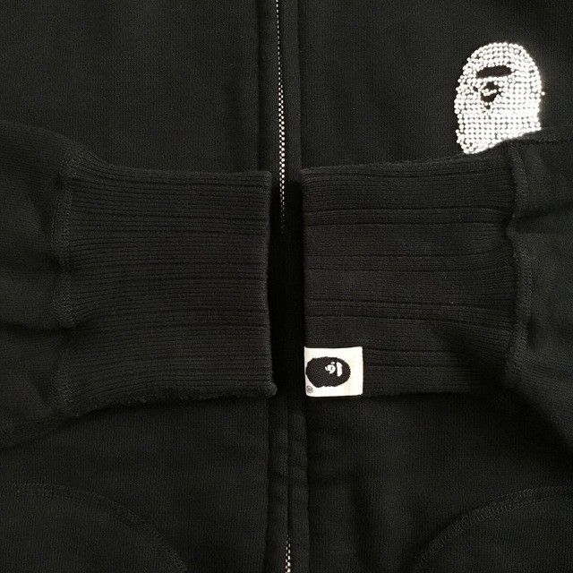 Bape × Swarovski 🔥Aoyama Exclusive🔥 BAPE Swarovski Logo Full Zip Hoodie NIGO Size US S / EU 44-46 / 1 - 8 Thumbnail