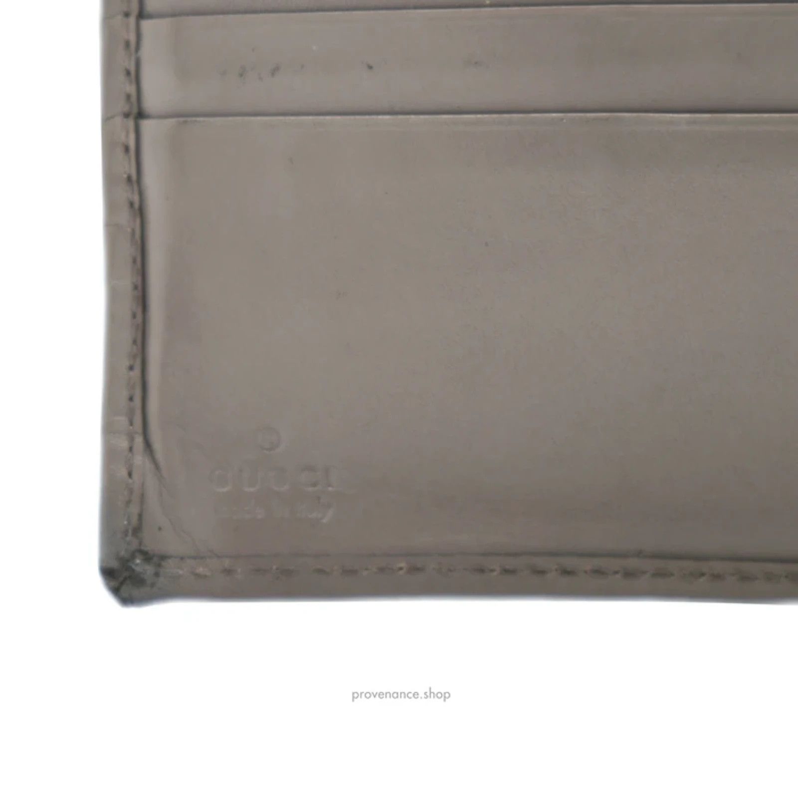 Gucci 🔴 Gucci Bifold Wallet - Grey Diamante Leather Size ONE SIZE - 5 Thumbnail