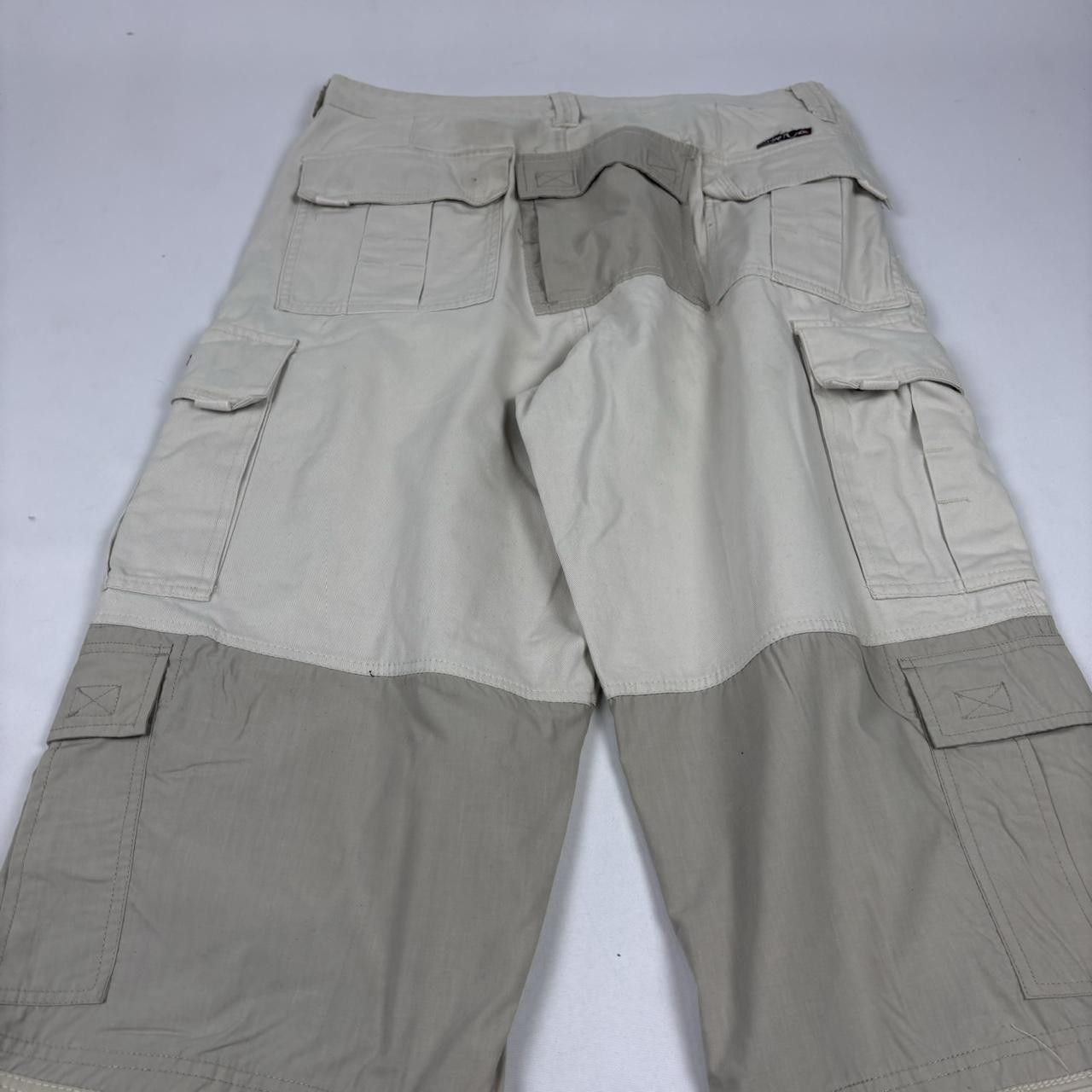 Japanese Brand × Vintage Custom 1:1 gradient flared cargo pants Size US 35 - 6 Thumbnail