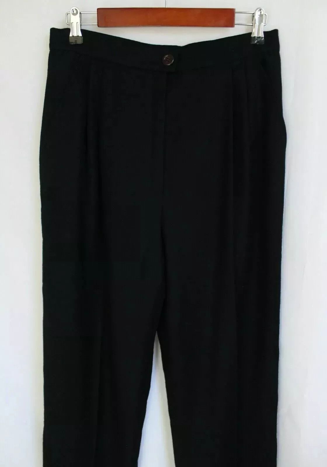 Valentino Vintage 1990s 90s Valentino Boutique Wool Pants Trousers Size 34" / US 12 / IT 48 - 2 Thumbnail