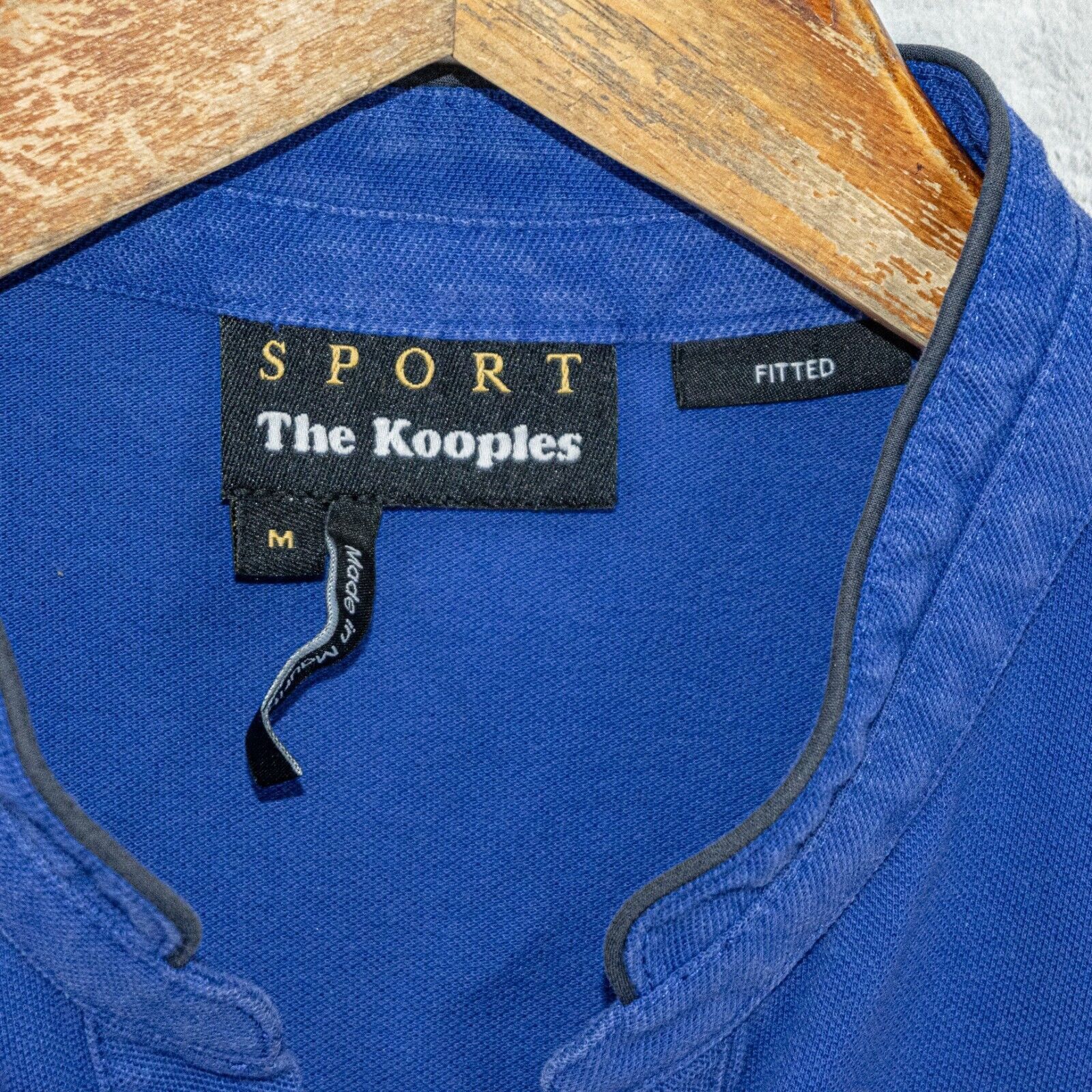 The Kooples The Kooples Sport Fitted Officer collar Polo Shirt in Blue Size US M / EU 48-50 / 2 - 3 Thumbnail