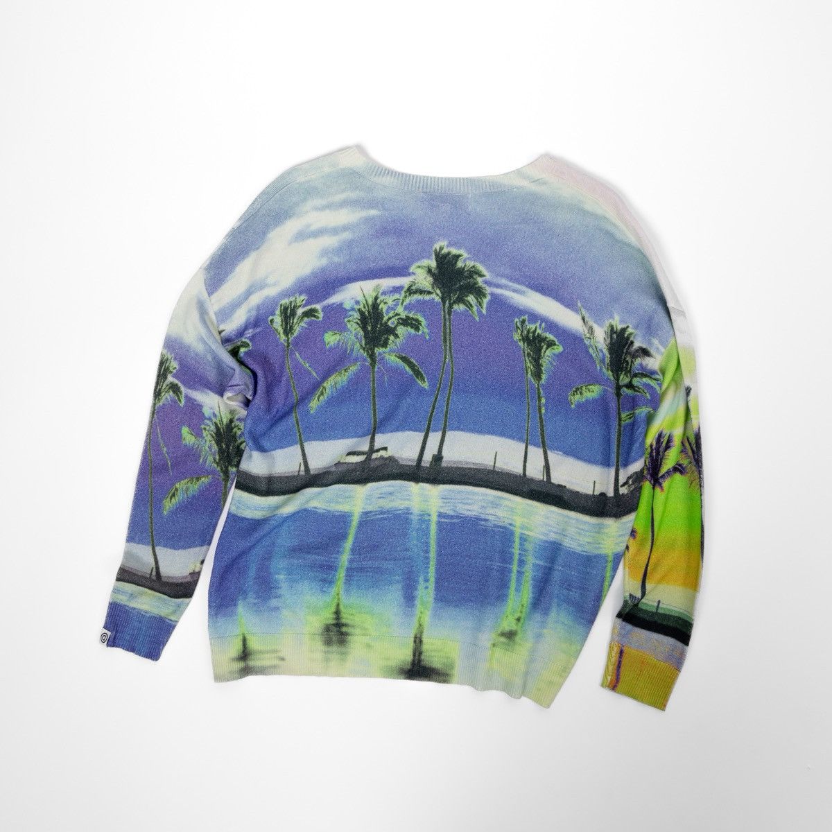 Desigual Desigual Womens Multicolor Jumper Palm Print Knit Sweater Size M / US 6-8 / IT 42-44 - 4 Thumbnail