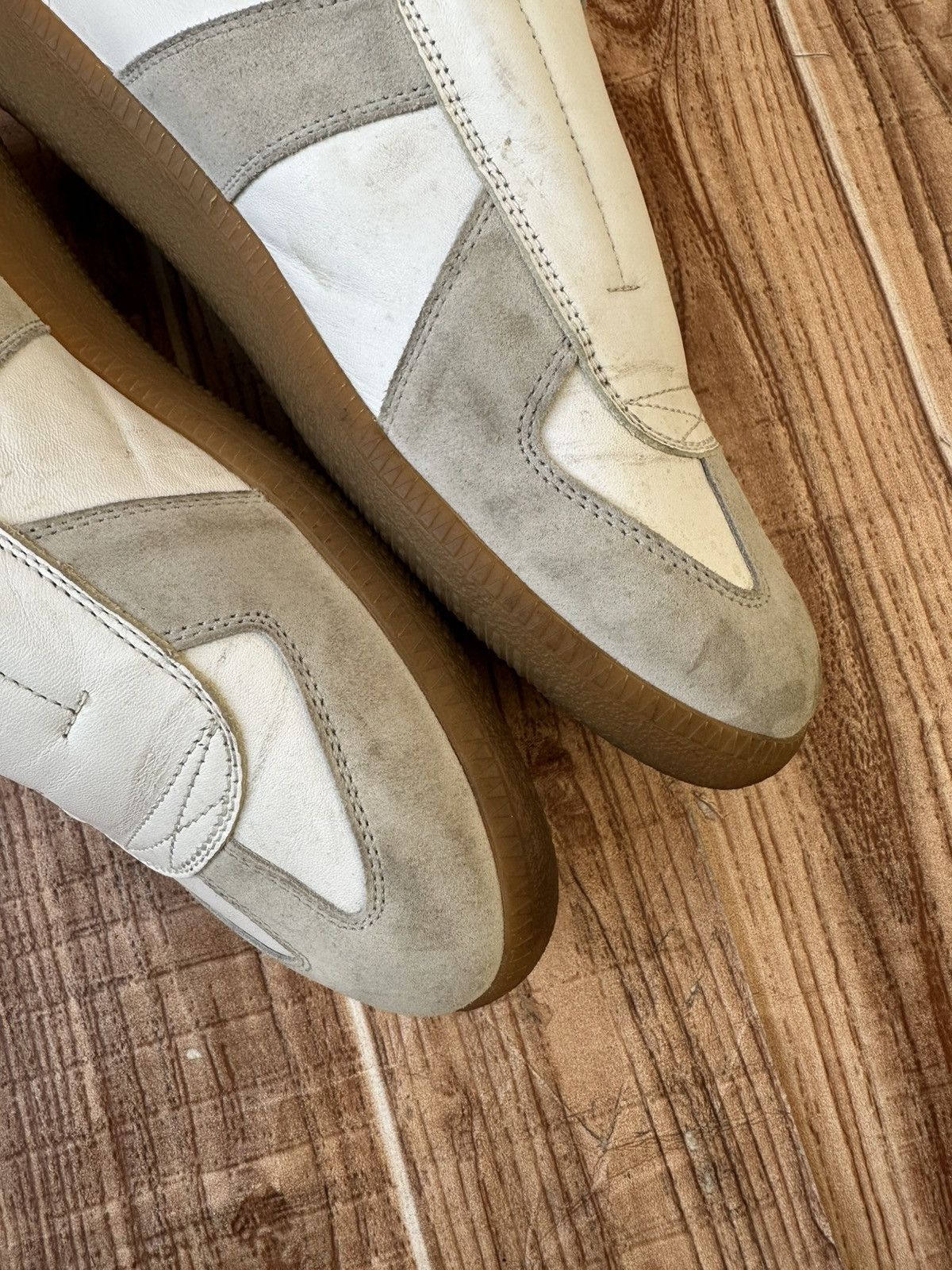 Maison Margiela Maison Margiela's Laceless GAT White/Gray Sneakers Size US 8 / EU 41 - 9 Thumbnail
