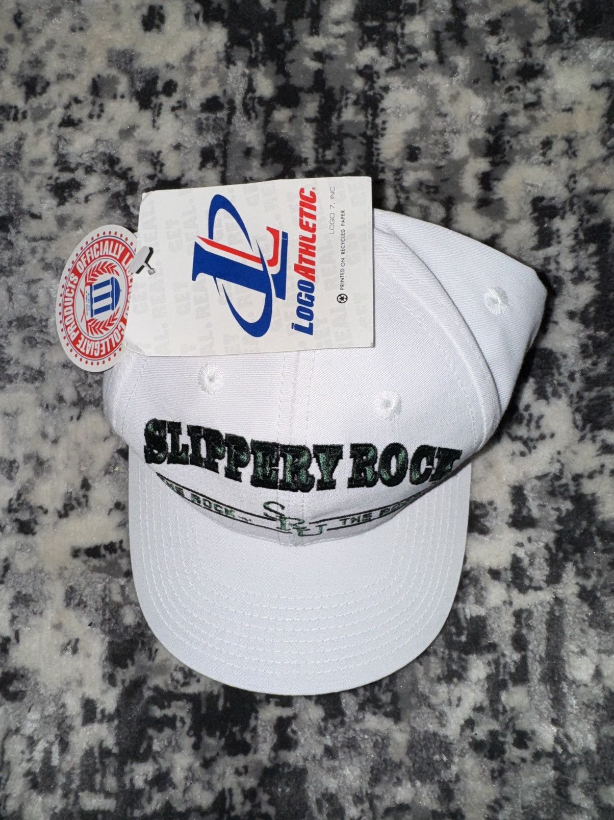 Logo Athletic Slippery Rock SRU The Rock Logo Athletics Snap Back hat Size ONE SIZE - 8 Thumbnail