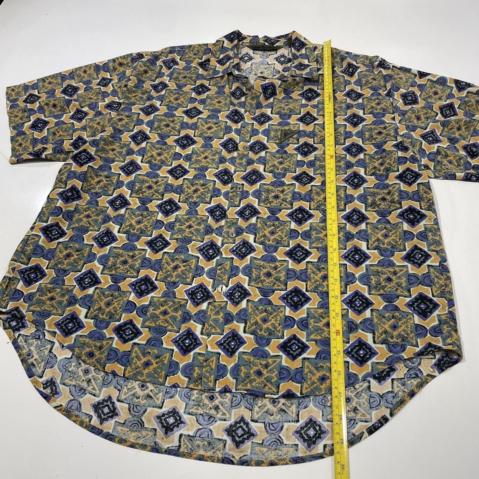 Quiksilver Vintage Y2K Quiksilver Geometric Hawaiian Shirt Men's Size S Size US S / EU 44-46 / 1 - 3 Thumbnail