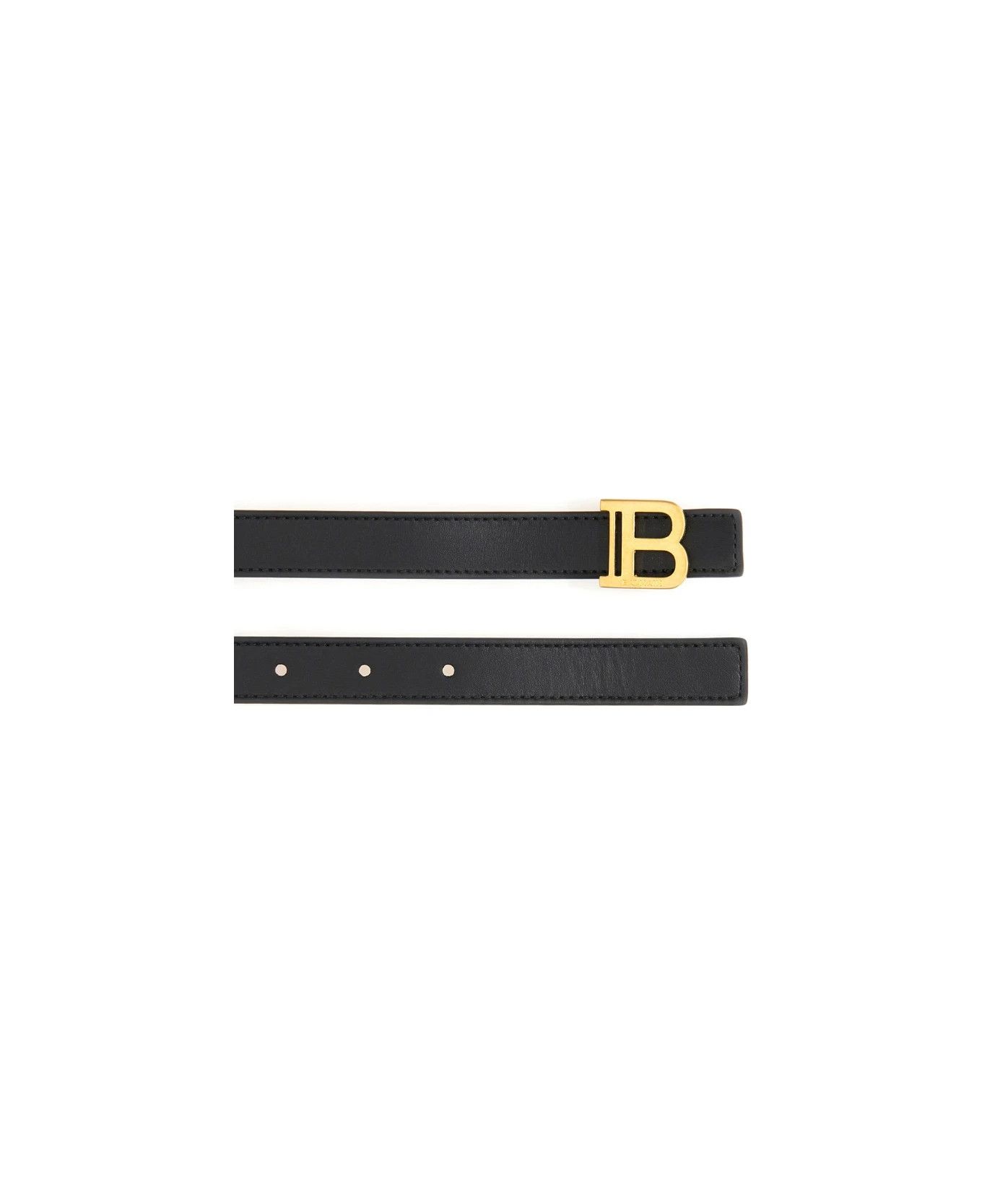 Balmain o1s1wg111225 Size:OS/Belt With Logo in Black Size ONE SIZE - 3 Thumbnail