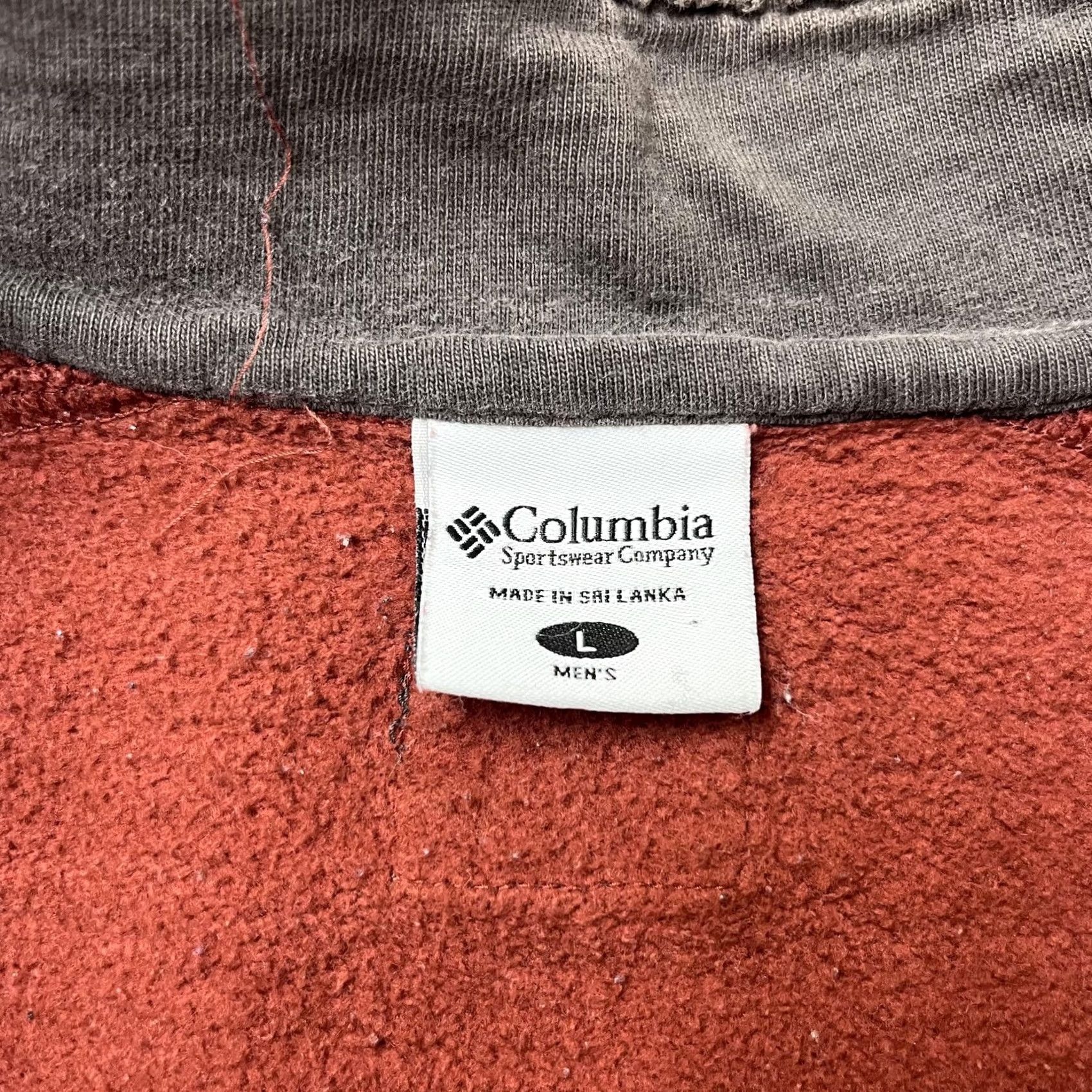 Vintage Columbia Sweatshirt Mens Large Orange Fleece 1/4 Zip Pullover Mock Neck Outdoor Size US L / EU 52-54 / 3 - 4 Thumbnail