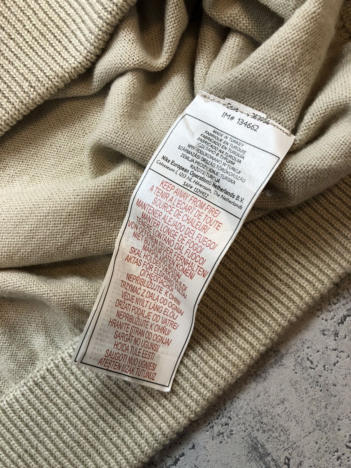 Nike × Vintage 90’s NIKE GOLF RETRO SWOOSH LOGO WOOL SWEATER RARE Size US L / EU 52-54 / 3 - 5 Thumbnail
