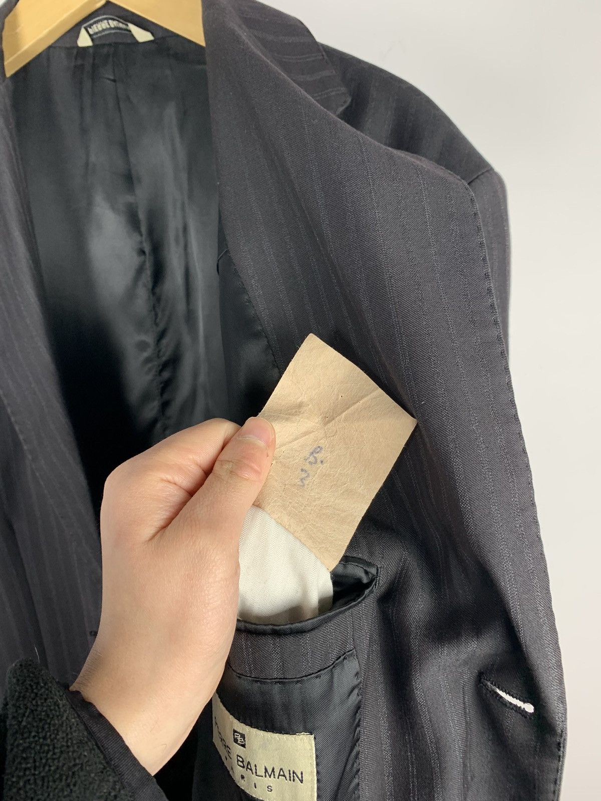 Balmain Vintage Pierre Balmain Paris Blazer Size 38 Three Buttons Size 48S - 16 Thumbnail