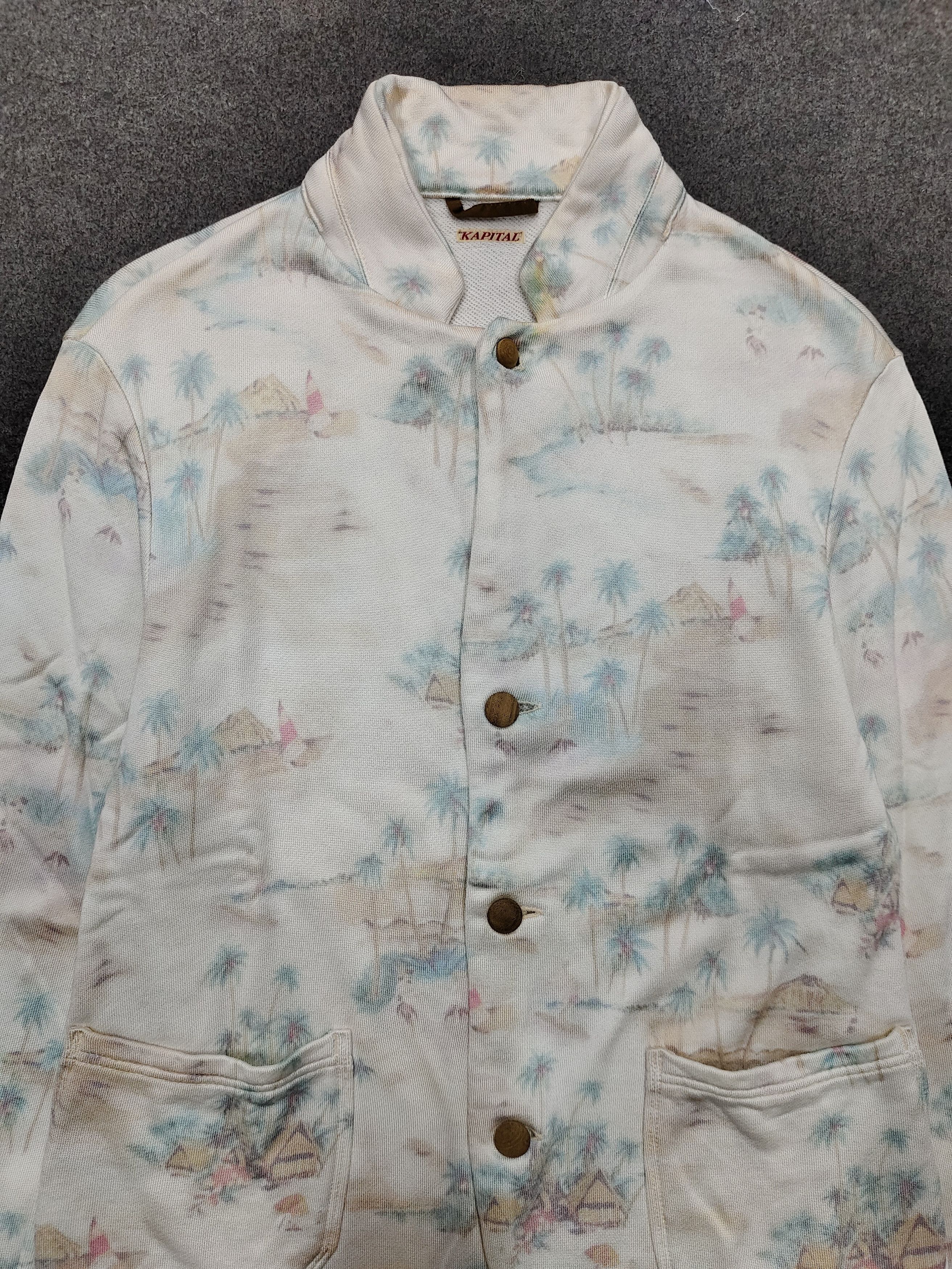 Kapital KAPITAL-Archive Painterly AOP Tropical Island Graphic Jacket Size US S / EU 44-46 / 1 - 2 Thumbnail