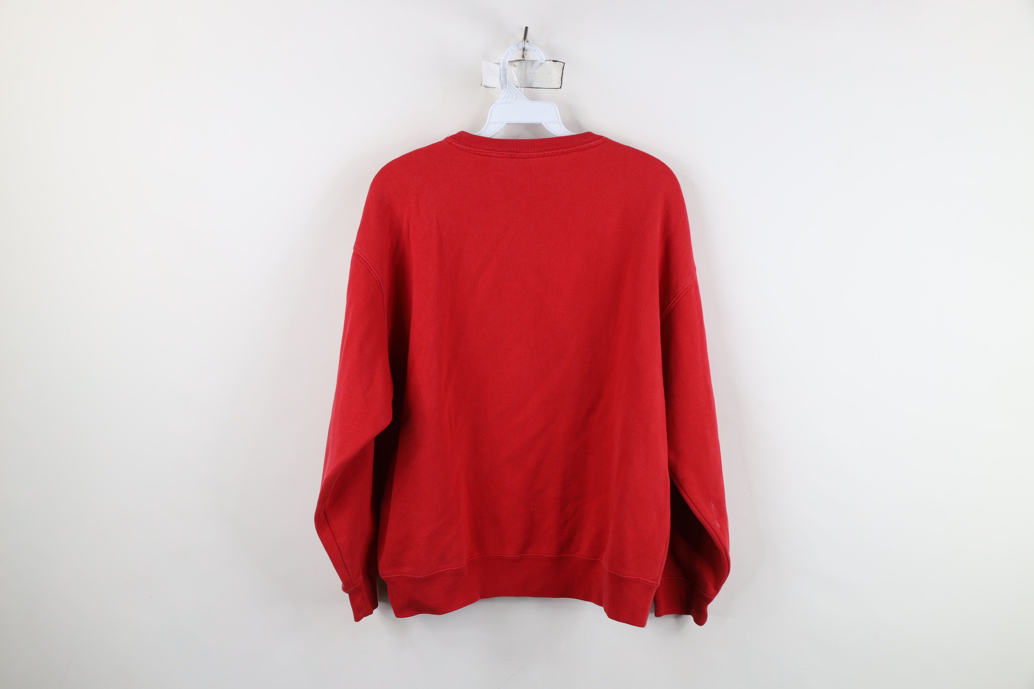Gap Vintage 90s Gap Faded Spell Out Crewneck Sweatshirt Red Size XXL / US 16-18 / IT 52-54 - 11 Thumbnail