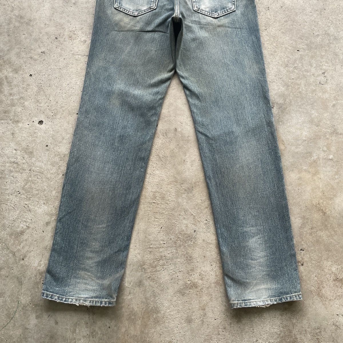Edwin × Japanese Brand × Jean W31 Vintage Edwin 404 Distressed Faded Jeans Pants Denim Size US 31 - 10 Thumbnail