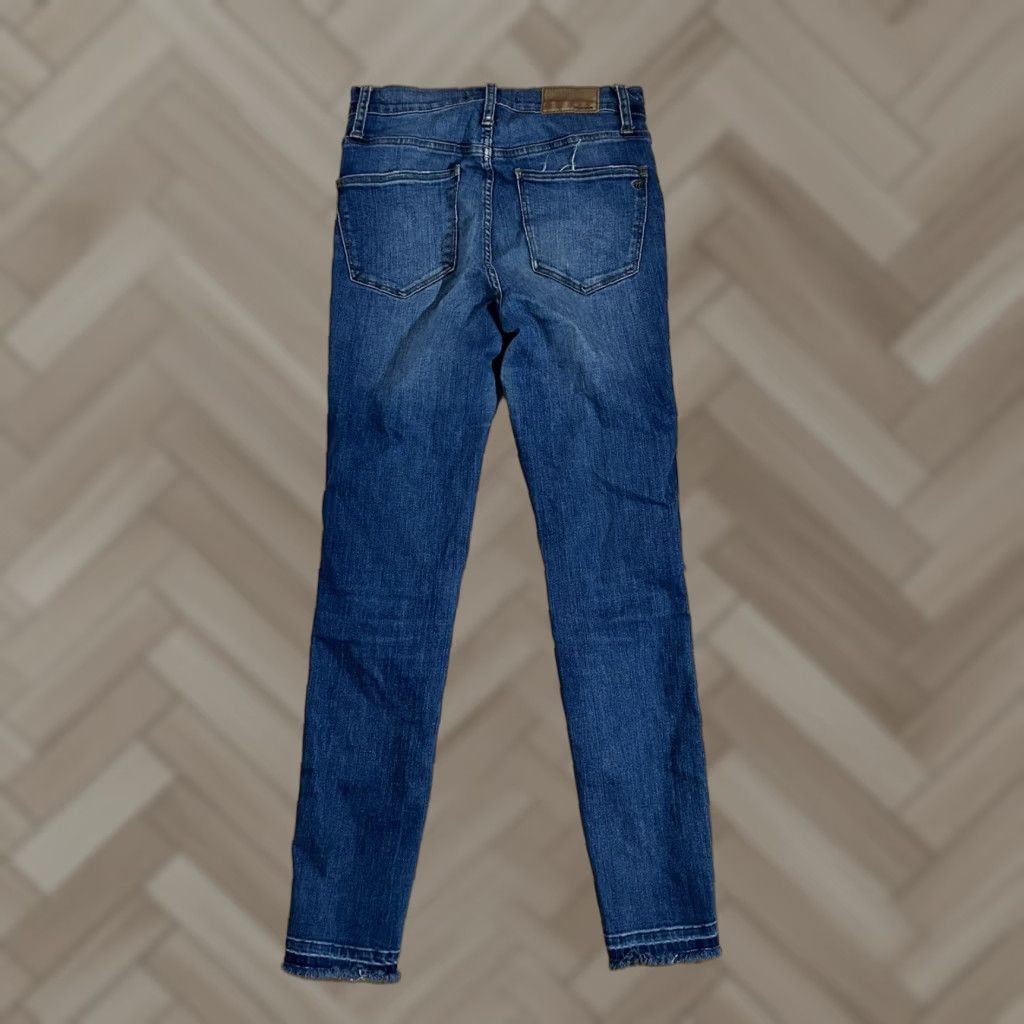 Madewell Madewell Jeans Womens 10" High Rise Skinny Stretch sz 25 Button Fly 5-Pocket Denim Blue Size 42" / US 20 - 1 Thumbnail